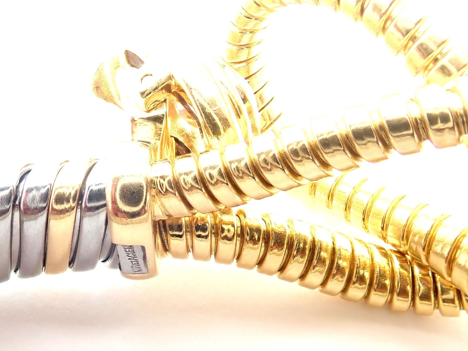 Authentic Cartier Hercules Knot 18K Yellow Gold & Stainless Steel Citrine Bracelet for Women | Luxury Jewelry Gift for Anniversary, Birthday & Special Occasions