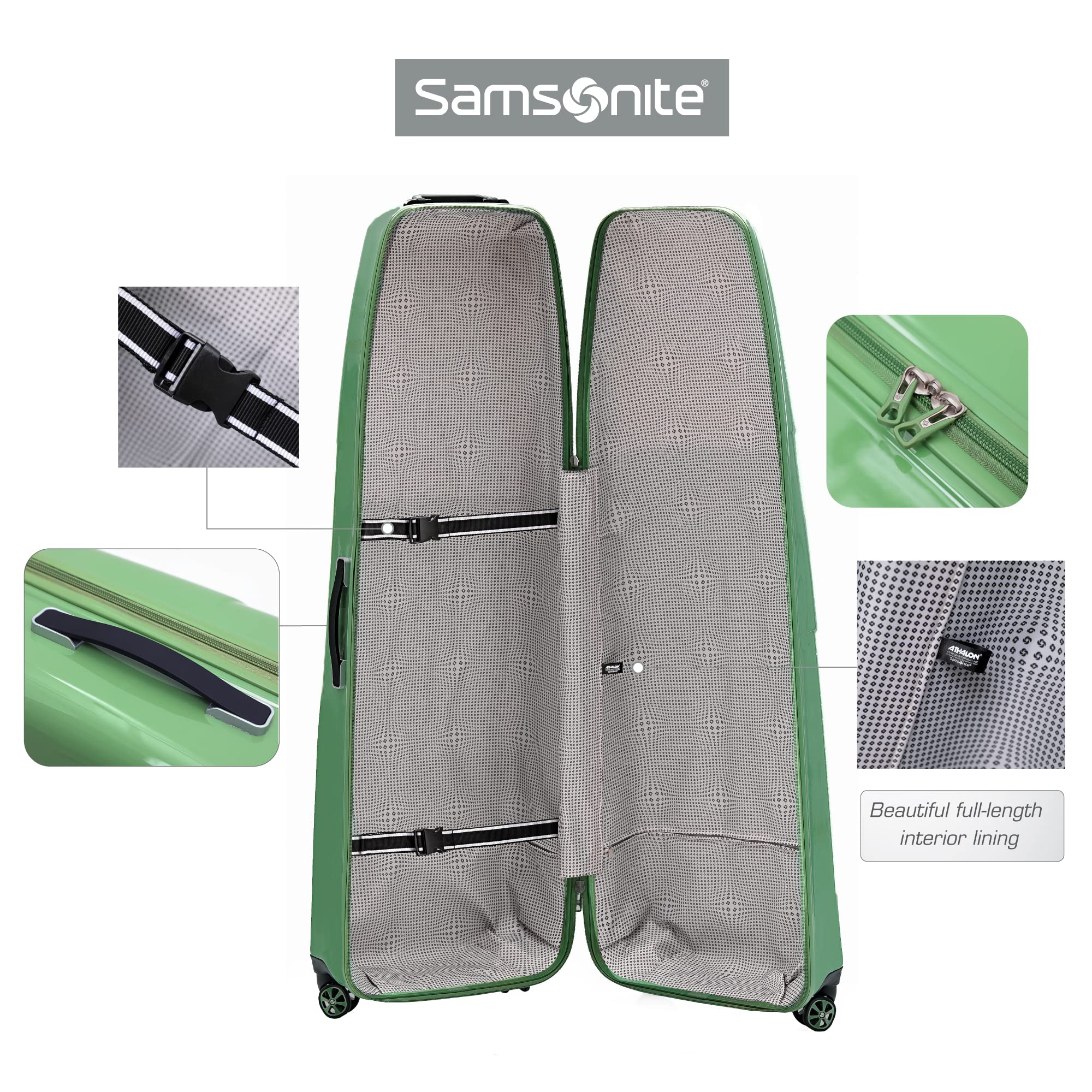 Samsonite Primo Deluxe Hard Shell Golf Travel Case - Durable Luggage Cover for Golf Clubs, Airline Approved - Perfect for Golf Trips, Air Travel & Club Protection