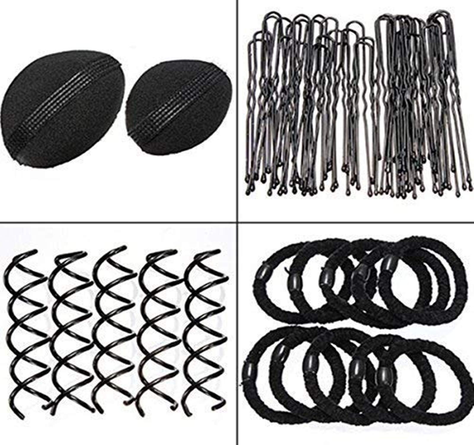 26 Pcs Hair Bun Crown Shapers & Braid Tool Set for Women & Girls - DIY Bun Maker, Clip, Curler, Roller & Twist Donut Styling Accessories Kit - Perfect for Updos, Weddings, Prom & Everyday Hairstyles