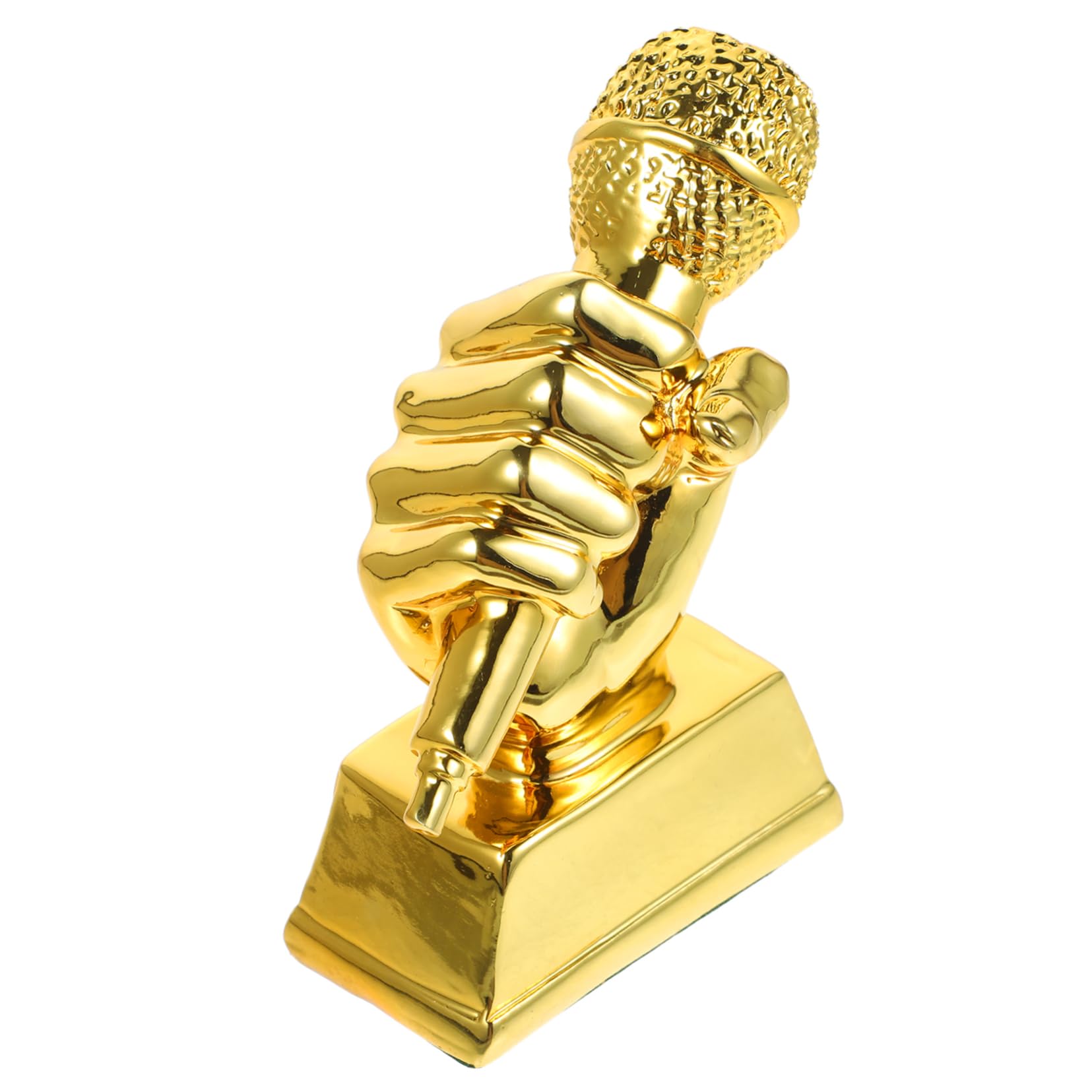 Funny Microphone Trophy Award - Sosoport Musical Participation Prize - Synthetic Resin Novelty Trophy for Karaoke Parties, Singing Competitions & Talent Shows