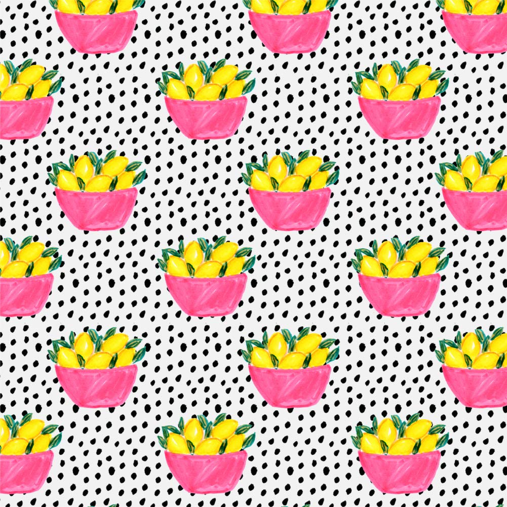 GRAPHICS & MORE Bowls of Lemons Gift Wrap Paper Roll - 18