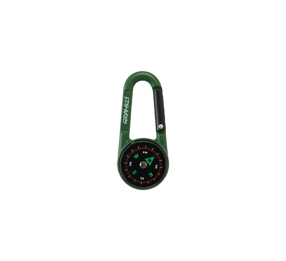 Premium Carabiner Compass - Waterproof Hiking Clip-On Compass for Outdoor Adventures, Camping & Backpacking