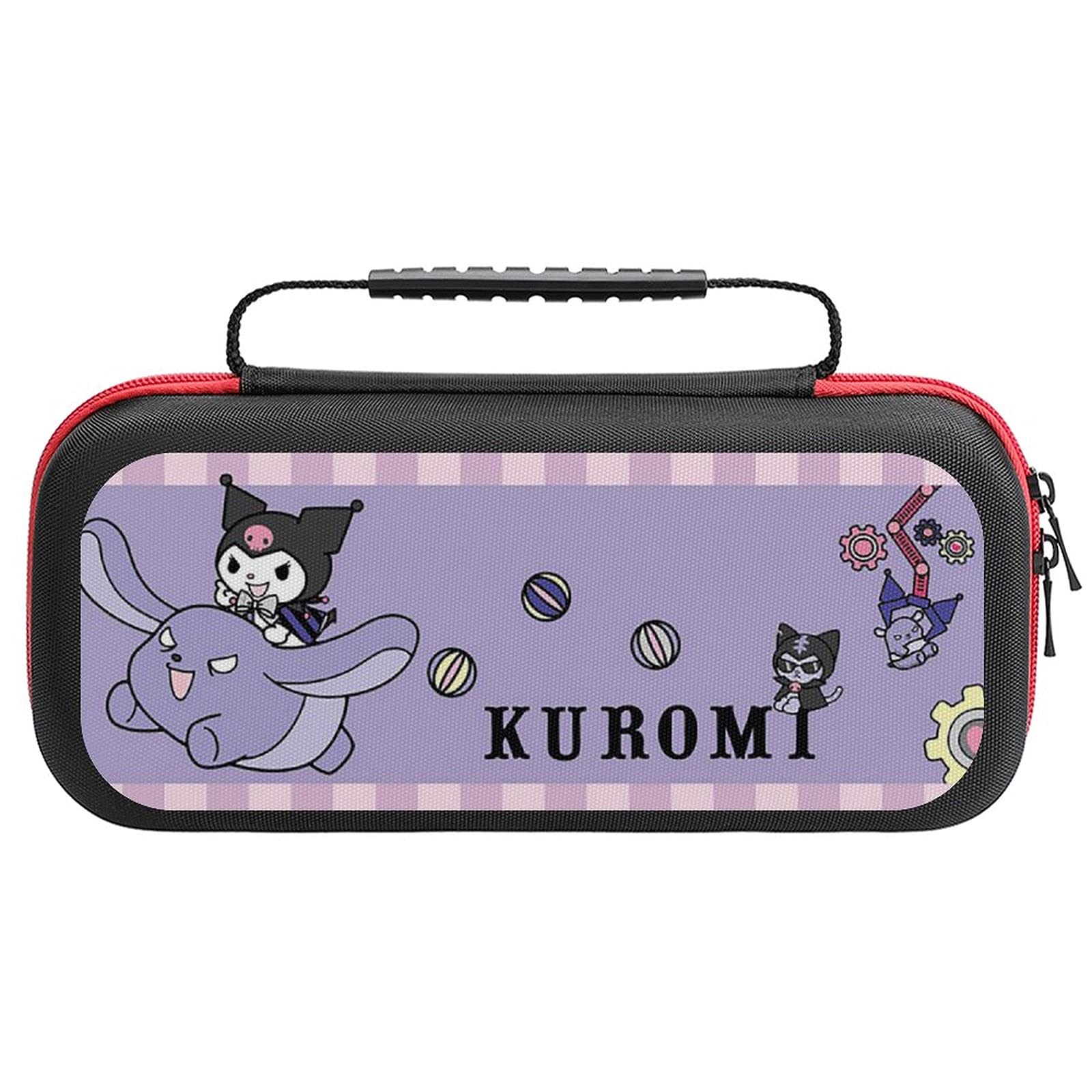 IFMAXCOX Kuromi Cute Nintendo Switch Carrying Case - Protective Storage Bag for Switch Console & Accessories - Perfect for Travel, School, and Gaming On-The-Go