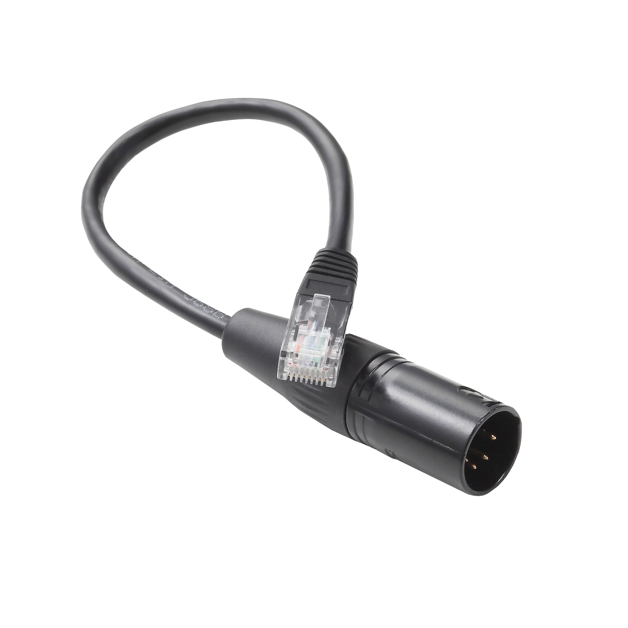TL C120 RJ45 to 5-Pin XLR Ethernet Audio Cable - Professional Audio Equipment Connector for Studio, Live Sound & Broadcast Systems