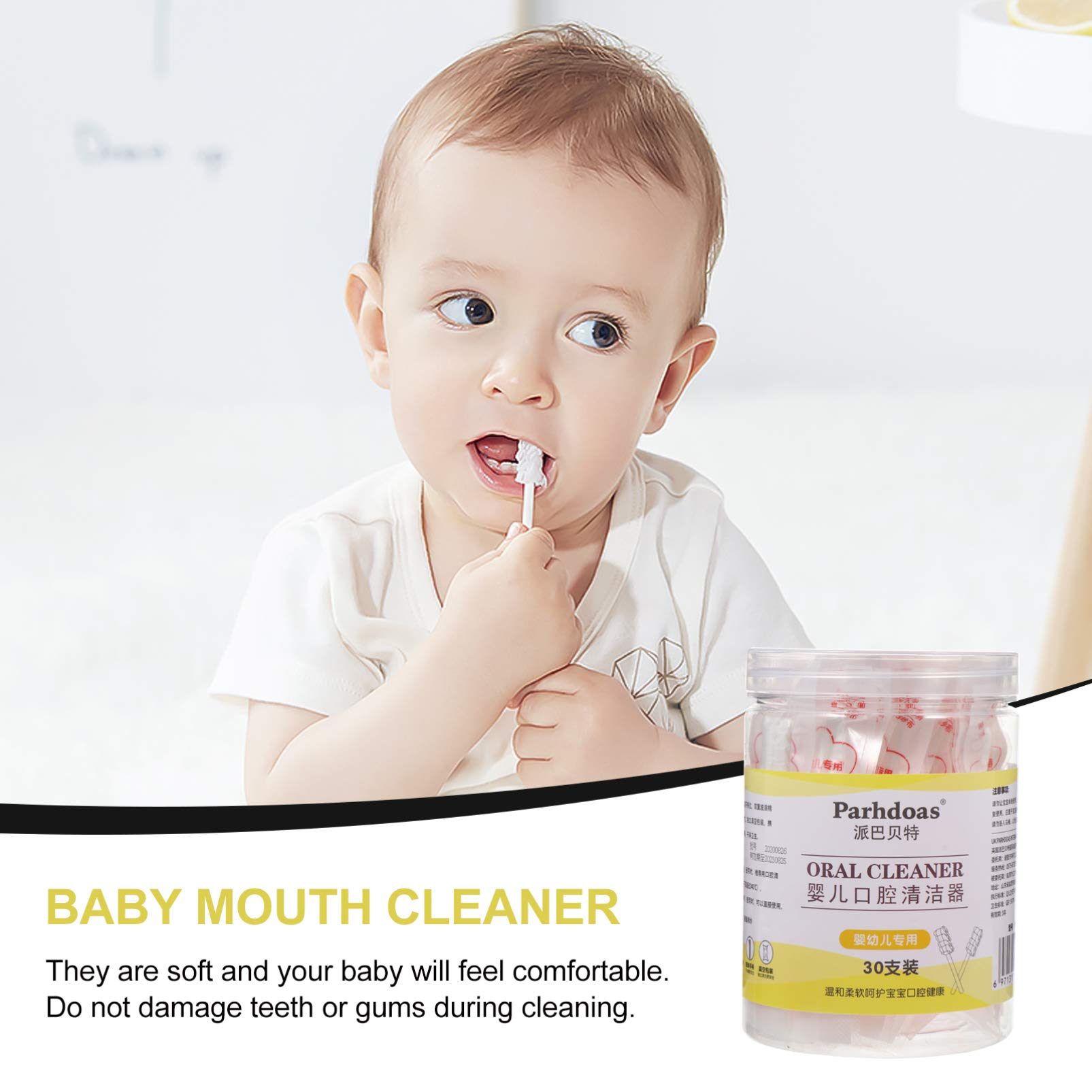 Disposable Tongue Cleaner & Toothbrush - 30pcs for Infant Oral Care - Perfect for Baby Hygiene & Travel