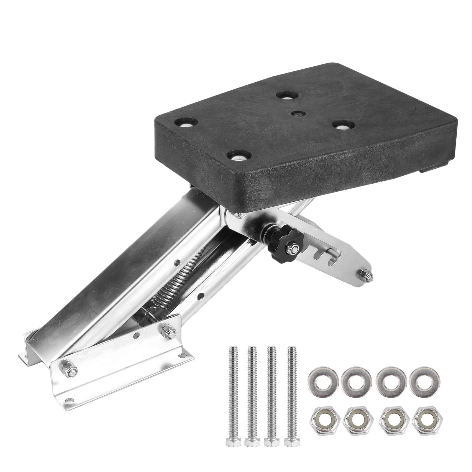 Stainless Steel Boat Motor Stand Bracket - Heavy Duty 110 Lbs Capacity for 2-Stroke Outboard Engine Mount | Smooth Design & Efficient Lifting | Perfect for Marine Motor Transom, Boat Maintenance & Engine Storage