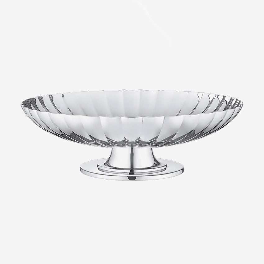 Georg Jensen Bernadotte Dish on Stand - Elegant Serving Tray for Dining & Entertaining - Perfect for Dinner Parties, Buffets & Home Decor