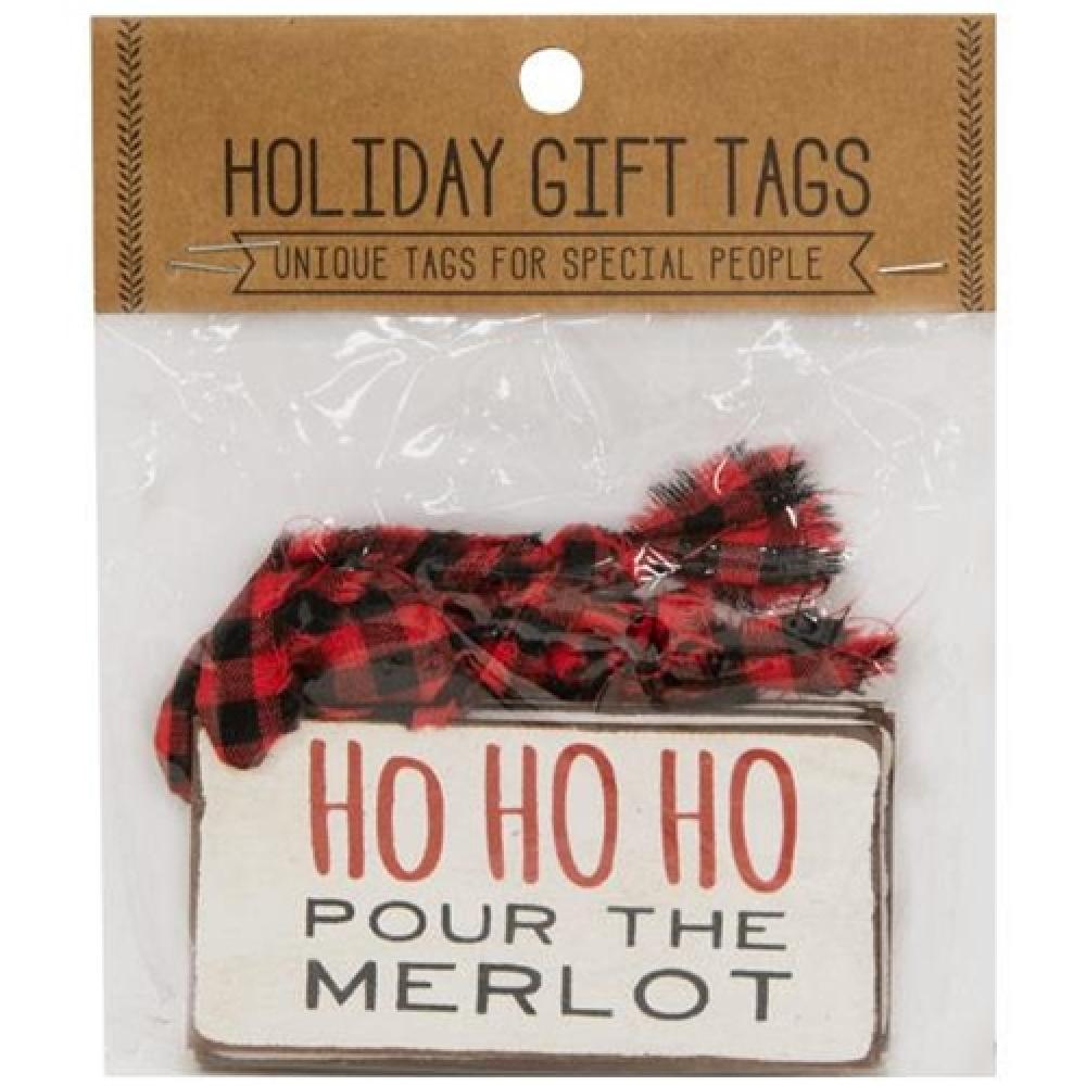 4-Pack Bottoms Up Gift Tags for Wine Bottles - Perfect for Birthday, Wedding & Party Favors