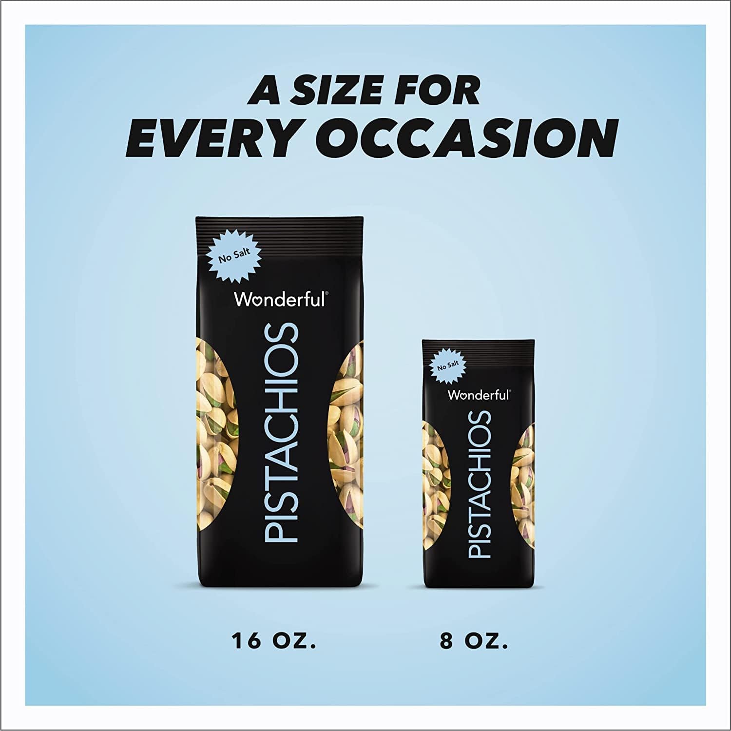Wonderful Pistachios In Shell - Roasted Unsalted Nuts, 16oz Bag | High Protein Snack, Gluten Free & Vegan Friendly | Perfect for Healthy Snacking, Office Treats & Party Mixes