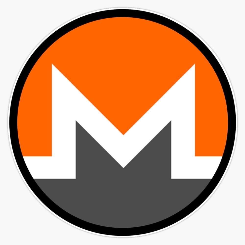 MONERO Vinyl Bumper Sticker - Waterproof 5