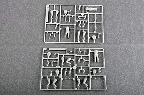 1/35 Scale Trumpeter German Leopold Railway Gun Crew Figure Set - 8-Pack Military Model Kit for WWII Diorama & Historical Collectors