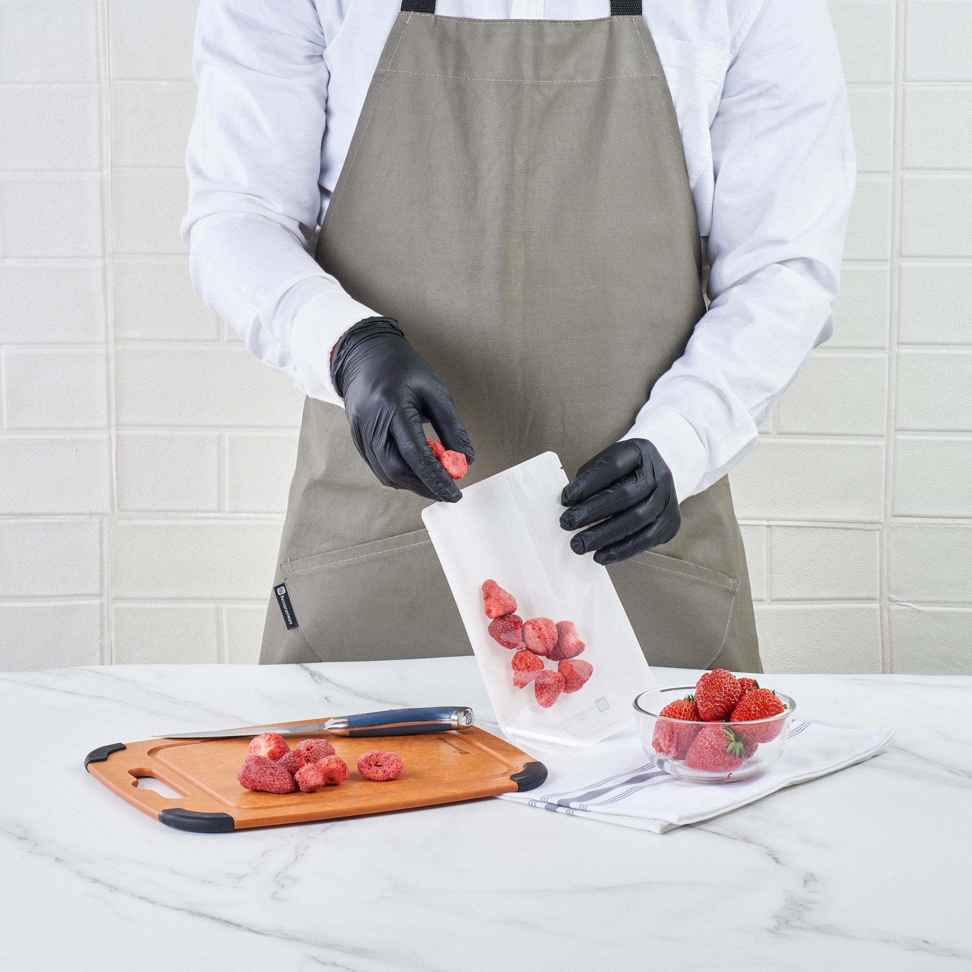 Heat Sealable White Plastic Sandwich Bags 8.25