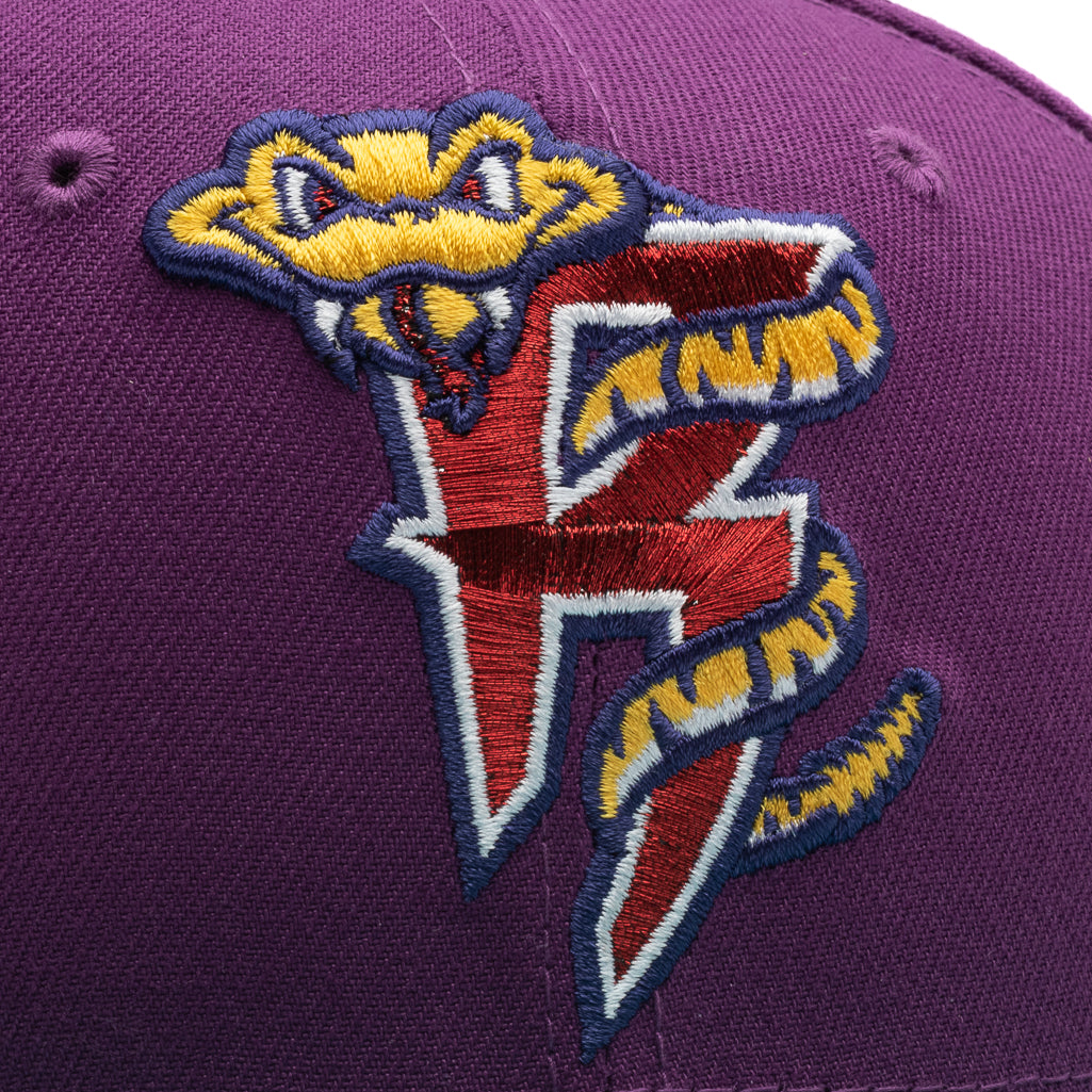 New Era x Politics Wisconsin Timber Rattlers 59FIFTY Fitted Baseball Cap - Magenta/Glacier Color - Perfect for Baseball Games & Streetwear Fashion