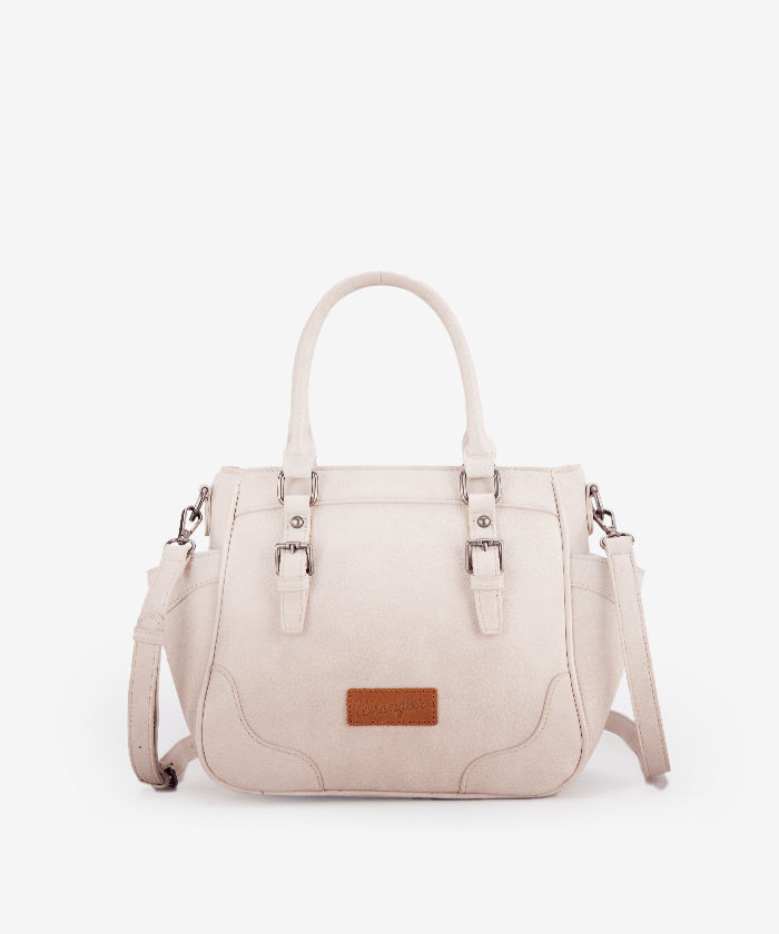 Wrangler Genuine Leather Buckle Tote Bag for Women - Stylish & Durable Handbag for Work, Travel & Everyday Use