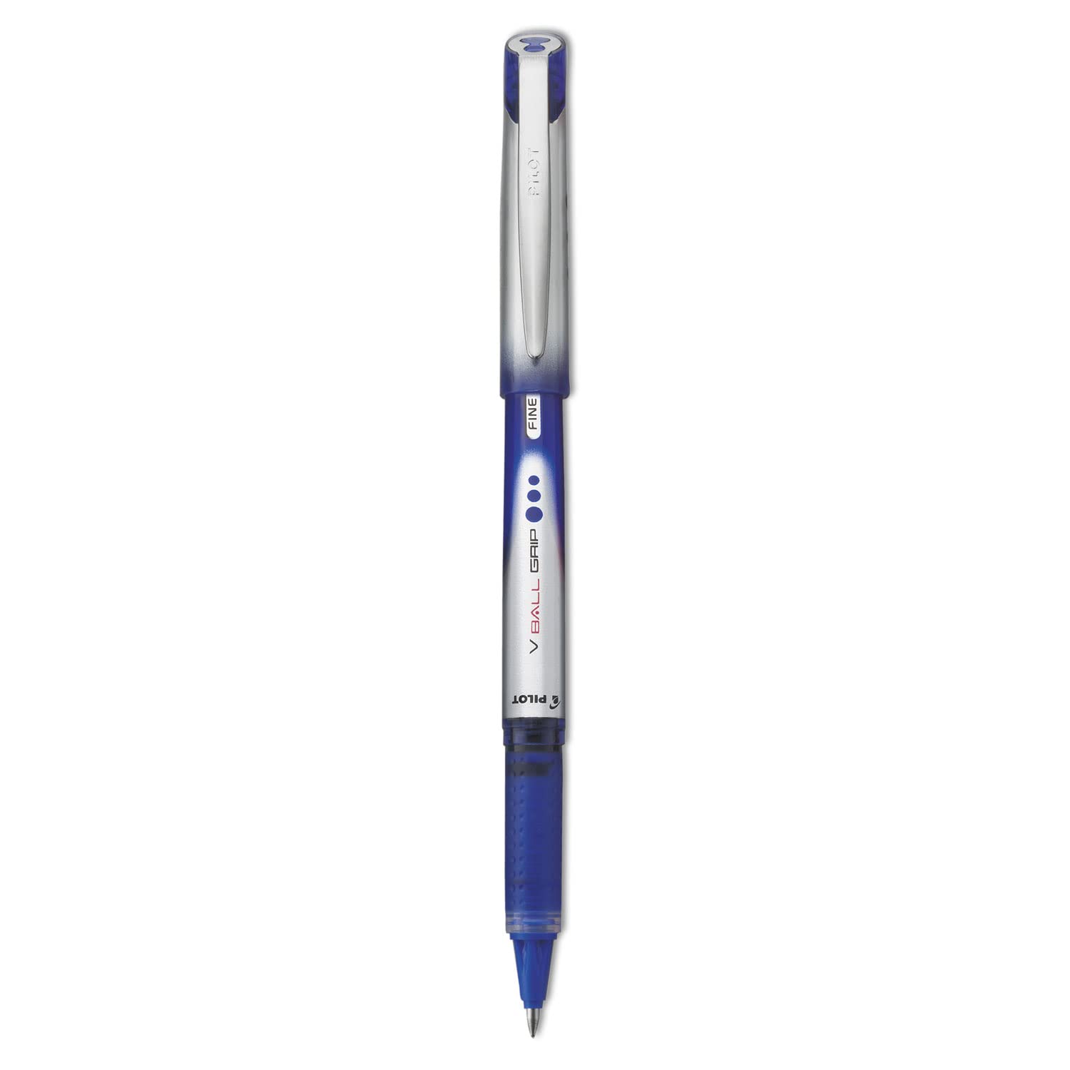 PILOT VBall Grip Liquid Ink Rolling Ball Stick Pens - Fine Point 0.7mm, Smooth Blue Ink, 12-Pack (35571) - Perfect for Office, School, Note Taking & Journaling