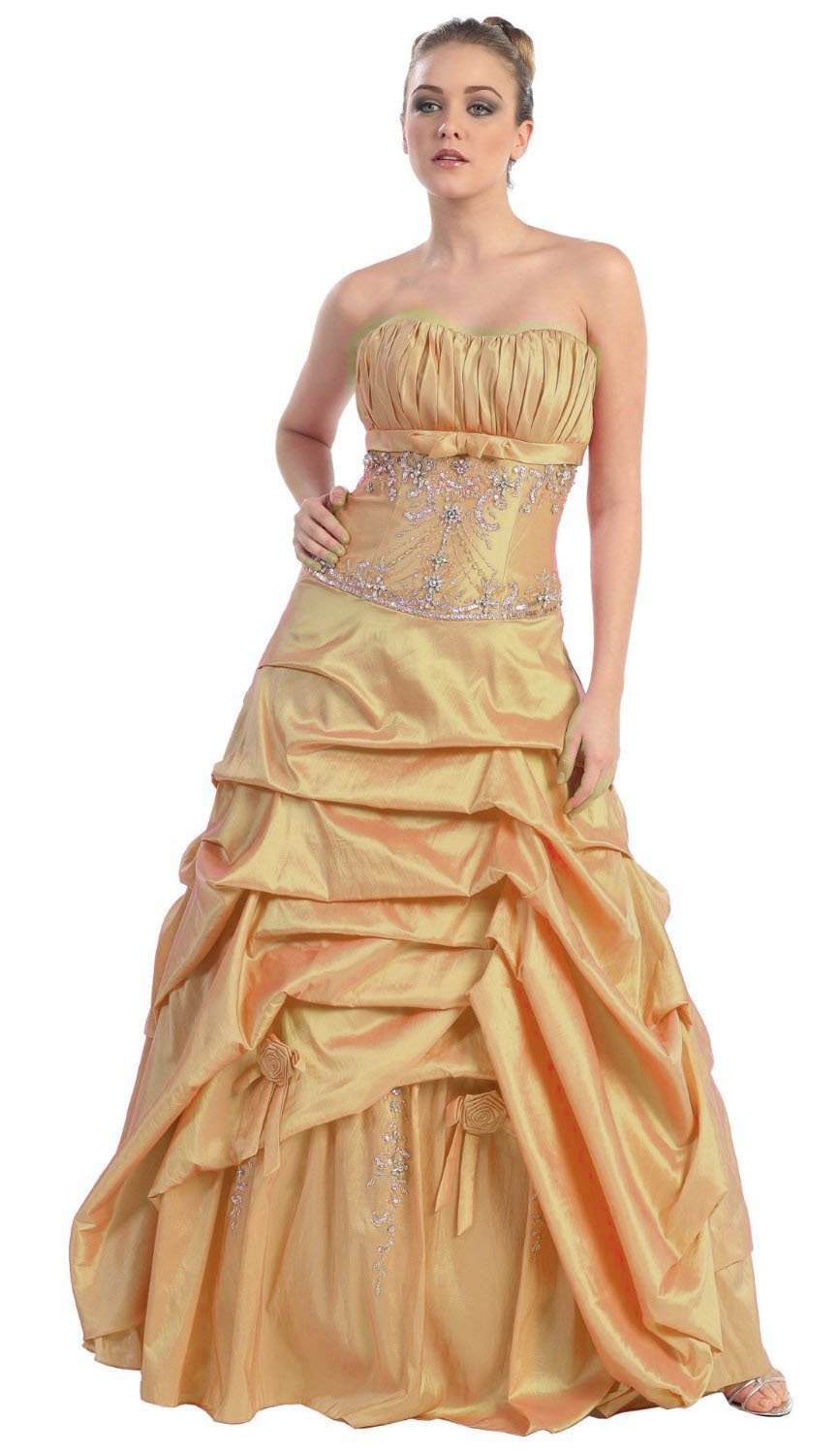 Fairytailes Ball Gown Formal Prom Wedding Dress #2607 - Elegant A-Line Princess Style for Prom, Quinceañera & Evening Galas