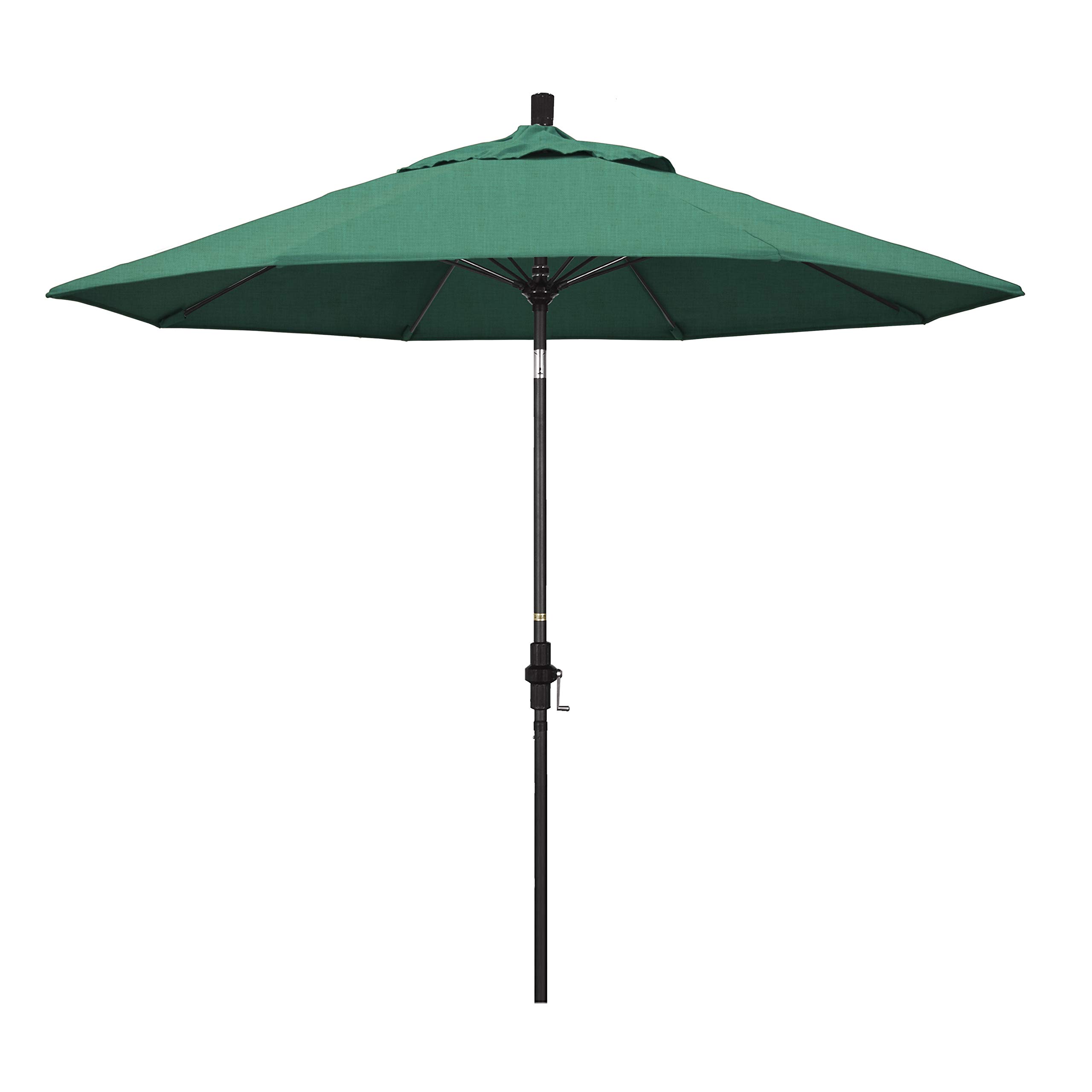California Umbrella 9' Round Aluminum Pole Fiberglass Rib Market Patio Umbrella - Outdoor Dining, Poolside, Beach & Backyard Shade Solution