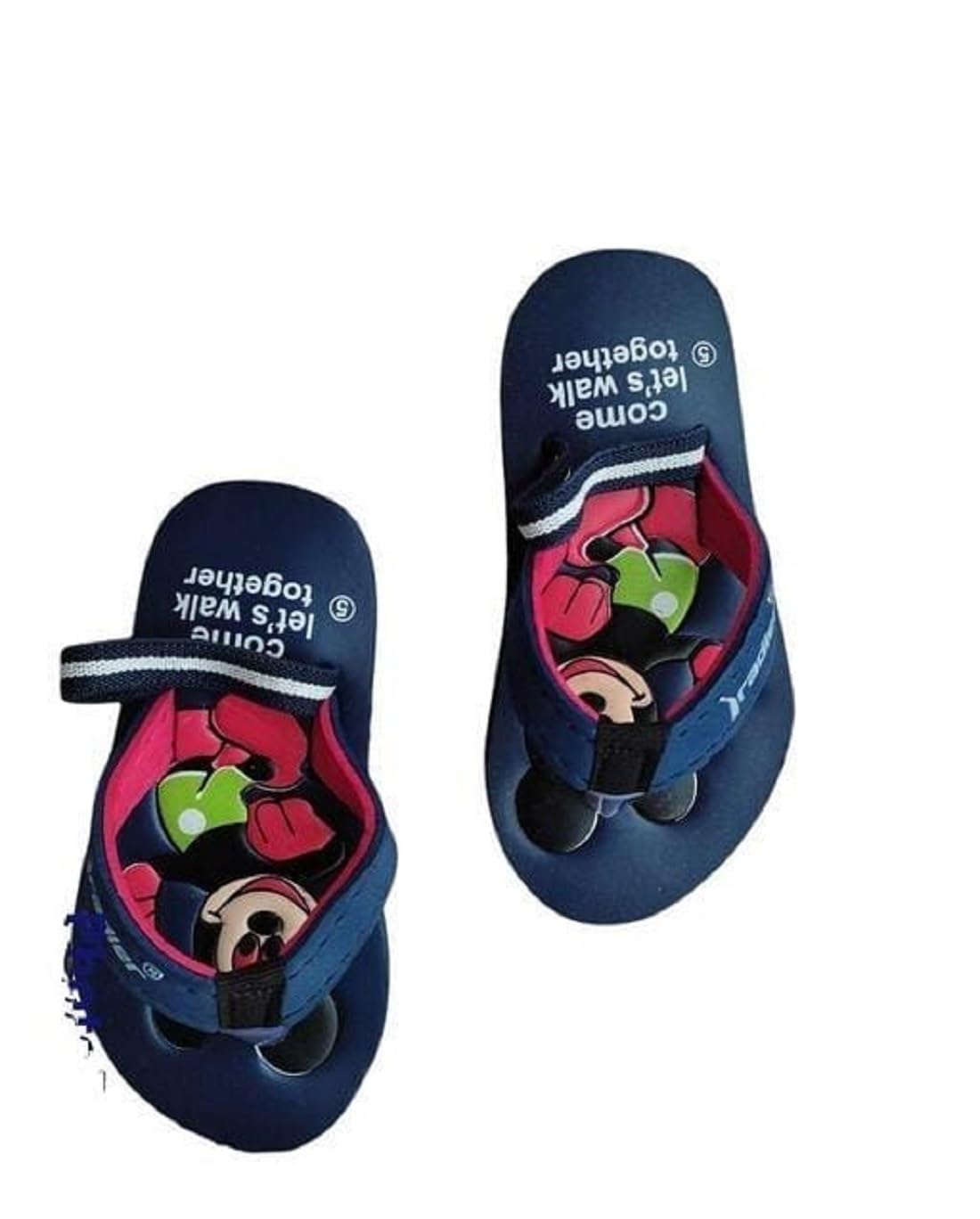 **Mickey Mouse Unisex Flip Flops for Baby Boys & Girls - Soft Comfortable Strap Sandals for Toddlers - Perfect for Beach, Pool & Summer Playtime**