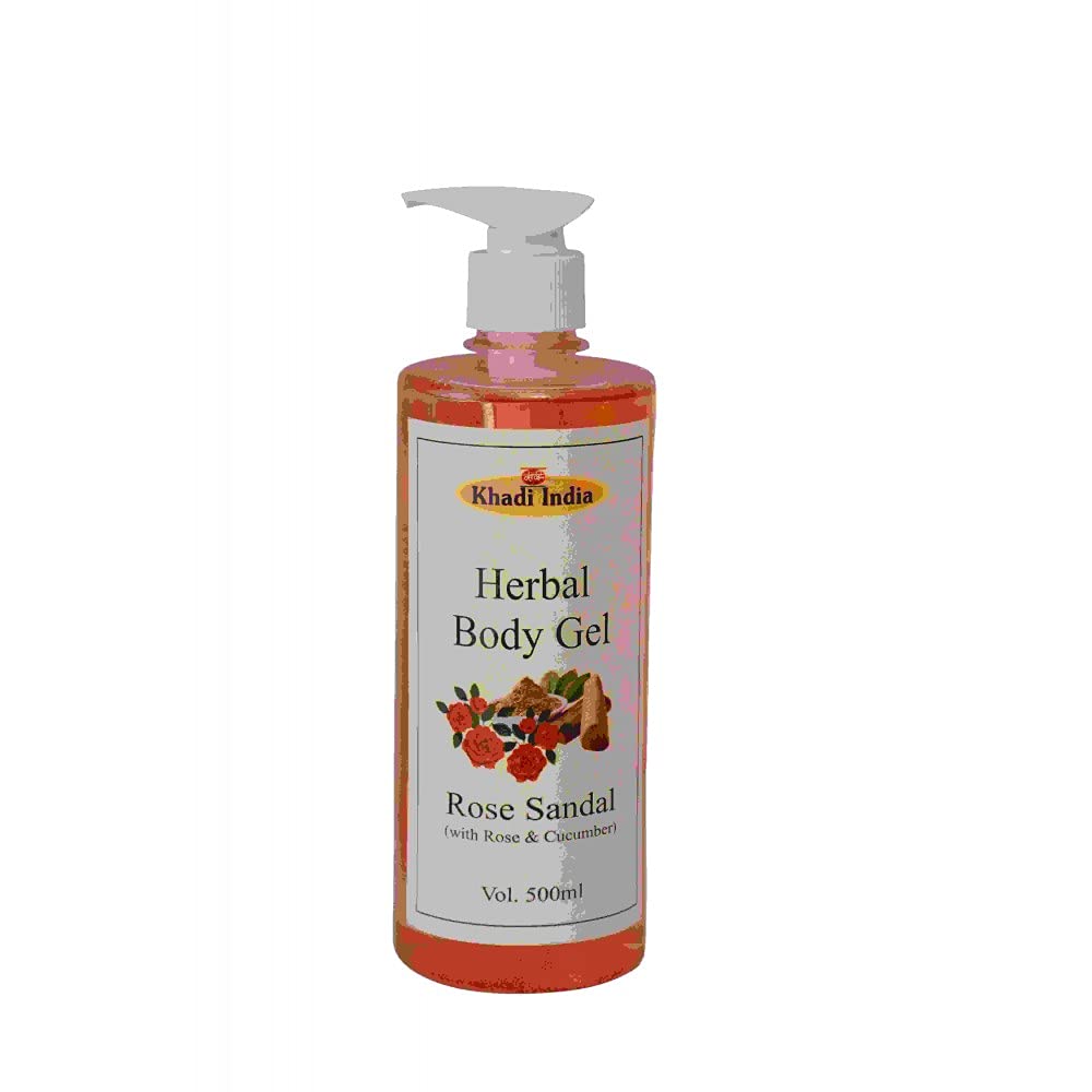 Natural Herbal Rose Body Wash Gel - 500ml for Soft & Hydrated Skin | Perfect for Daily Shower & Aromatherapy Relaxation