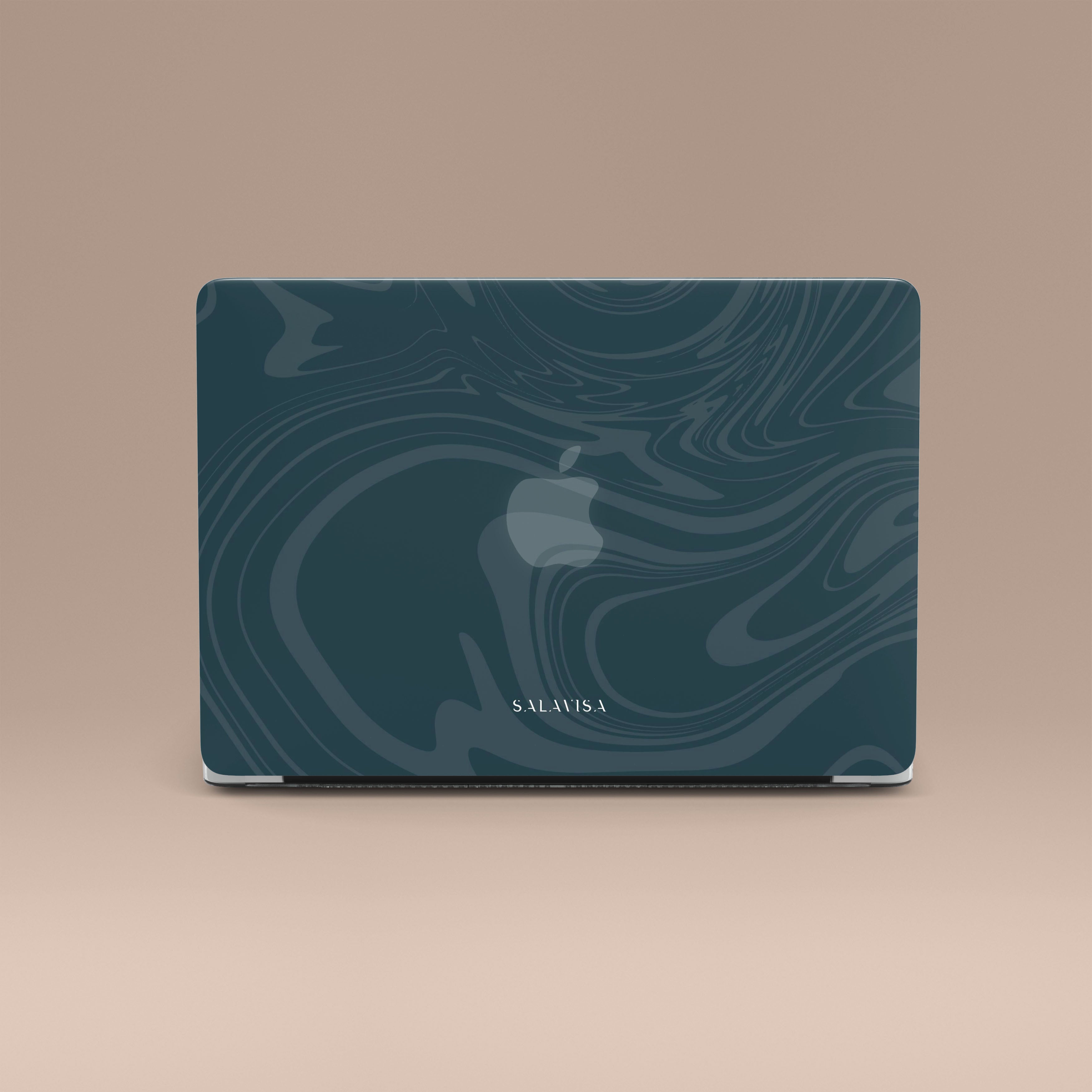 Stylish Green Swirl Pattern MacBook Pro/Air Protective Case - Durable Lightweight Cover for 13/15 Inch Laptops - Perfect for Work, Travel & School Use