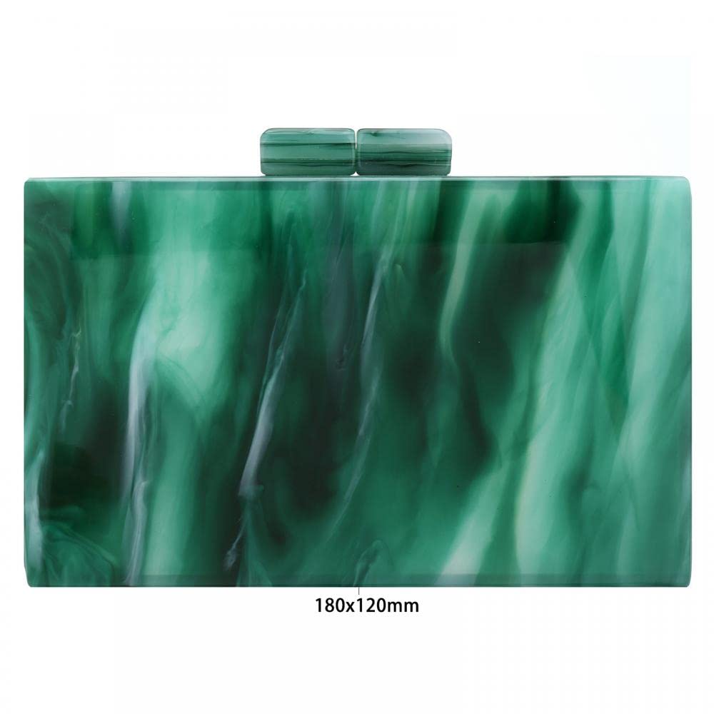Elegant Marbling Acrylic Handbags for Women - Stylish Evening Party Clutch Purse & Crossbody Bag for Prom, Banquet, Wedding & Special Occasions