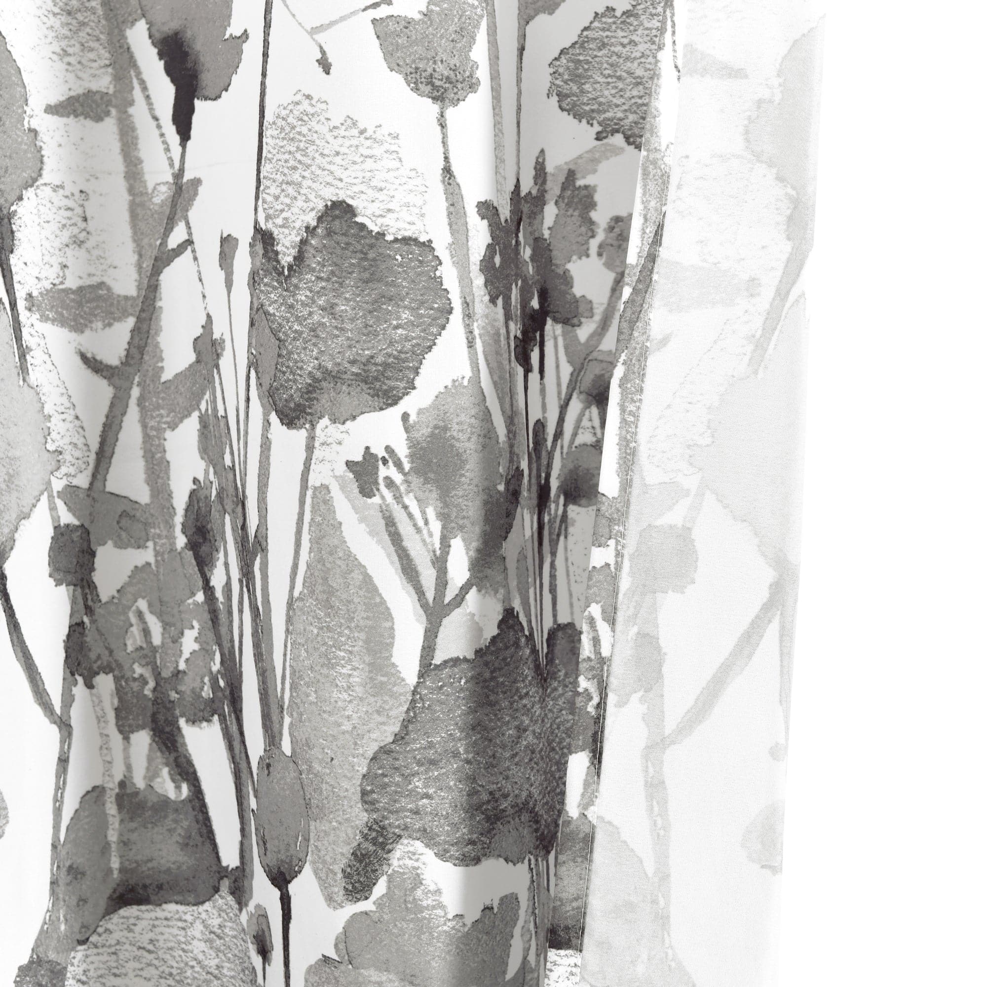 Zuri Flora Waterproof Fabric Shower Curtain - Elegant Bathroom Decor for Modern Homes & Spa-Like Showers