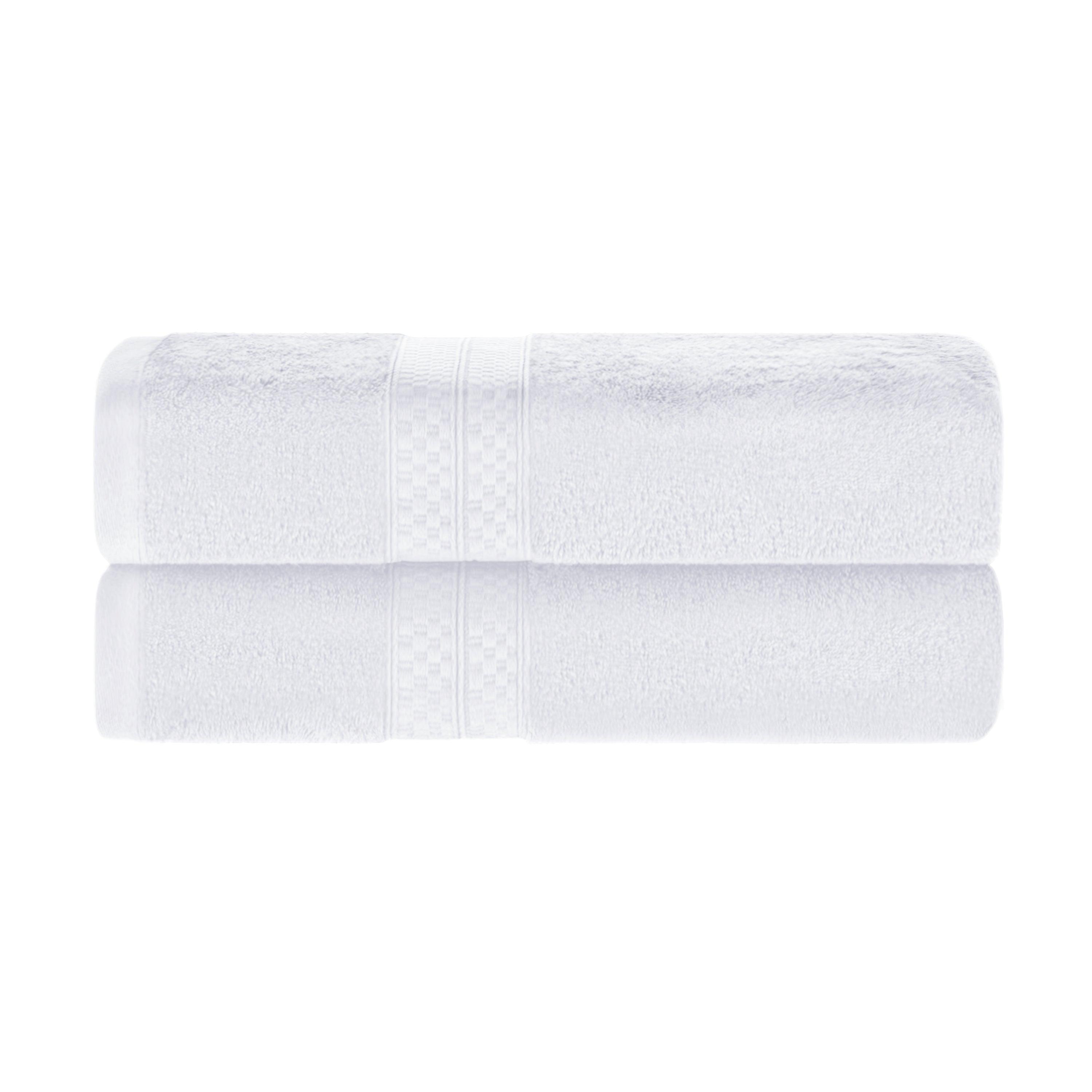 Soft & Absorbent Rayon Bamboo 2-Piece Bath Towel Set | Heavyweight Plush Towels for Spa, Bath & Pool | Eco-Friendly & Luxurious