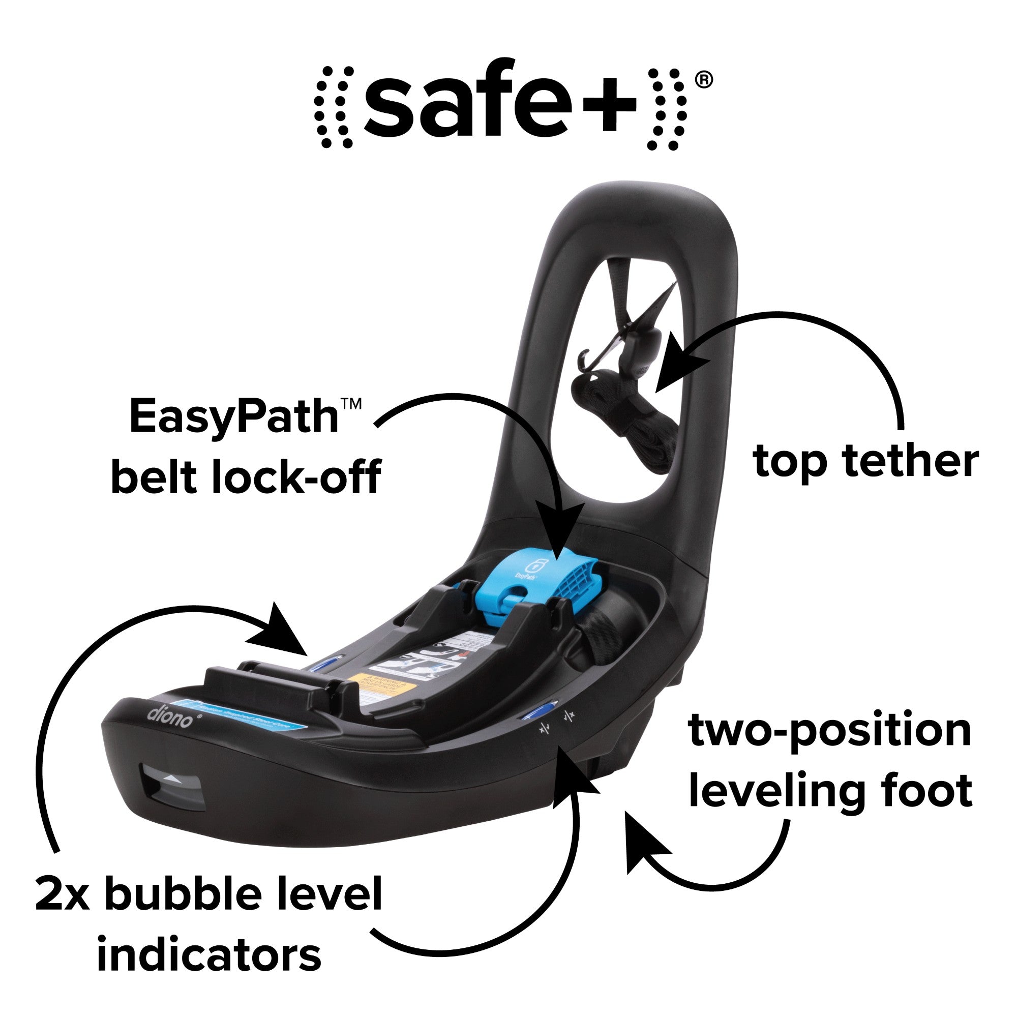 Diono LiteClik 30 RXT SafePlus Infant Car Seat - Lightweight & Safe Baby Car Seat for Newborns to Toddlers | Perfect for Travel, Daily Commute & Family Road Trips