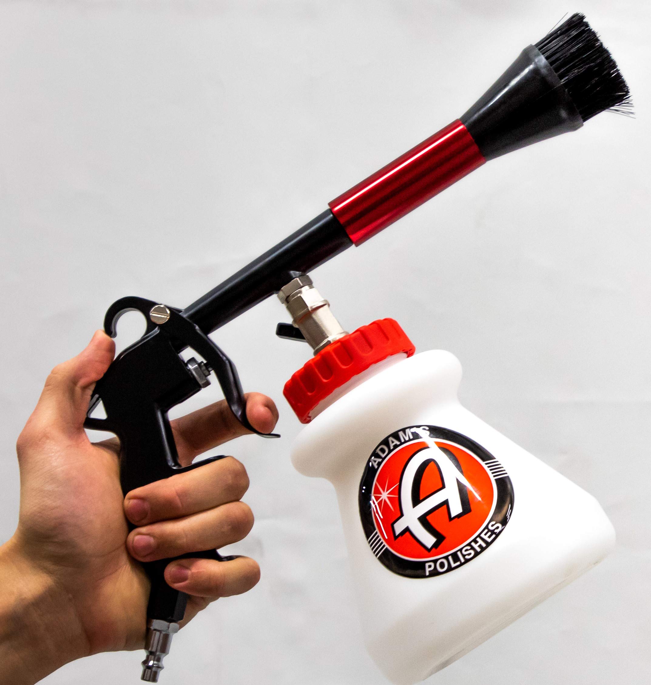 Adam's Polishes Interior Cleaning Gun - Pressurized Deep Cleaner for Car Seats, Leather, Upholstery & Floor Mats | Compressed Air & Cleaning Solution Combo | Perfect for Auto Detailing & Vehicle Interior Maintenance
