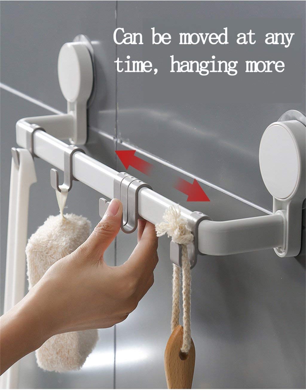 Stainless Steel Bathroom Towel Rack - Wall Mounted Suction Cup Towel Bar with Single Rod for Toilet & Bathroom - Perfect for Small Spaces, Apartments, and RVs