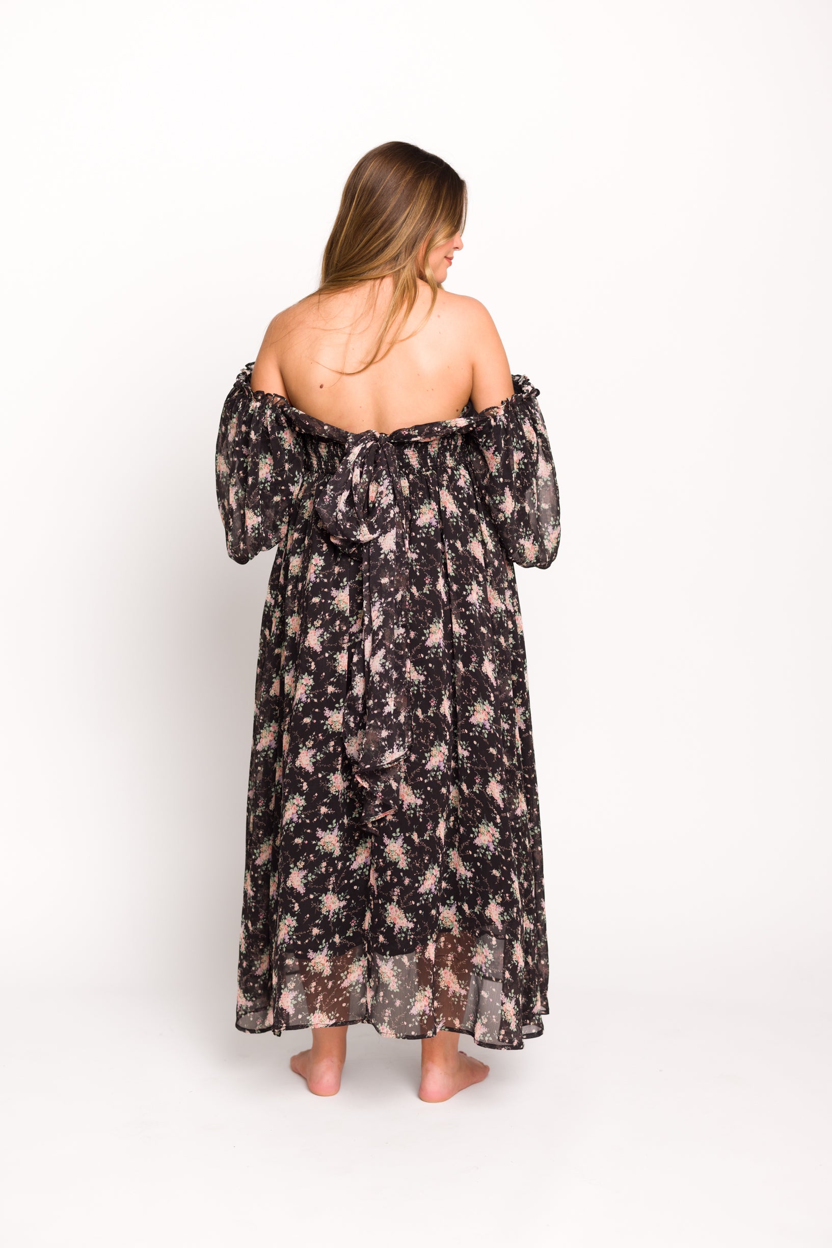 Melody Maxi Dress in Black - Bump Friendly Maternity & Inclusive Sizing (S-3XL) | Perfect for Pregnancy, Nursing, Weddings & Special Occasions