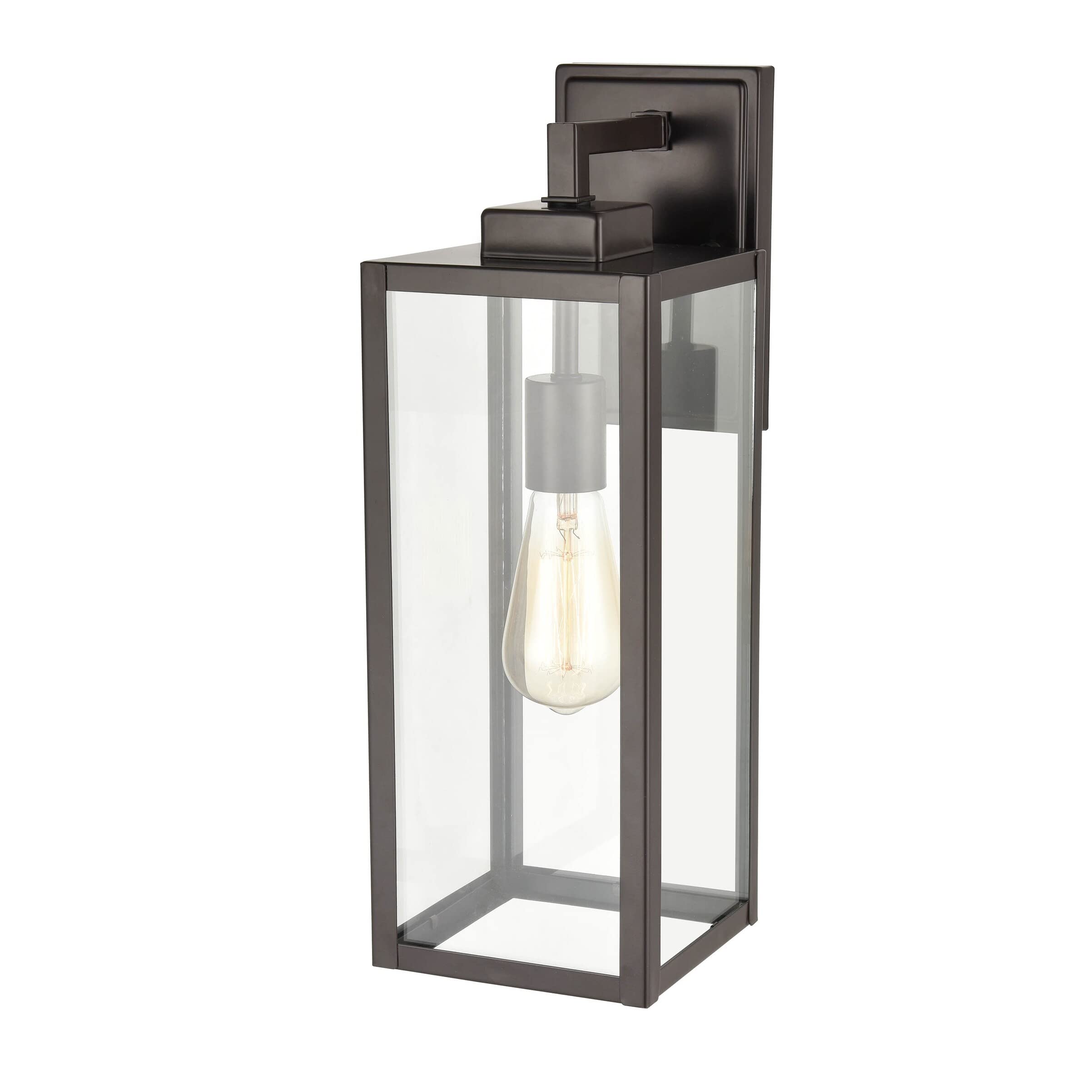 Millennium 60081-PBZ Outdoor Wall Light Sconce - Bronze Powder Coat Finish - Weatherproof Exterior Lighting for Porch, Patio & Entryway