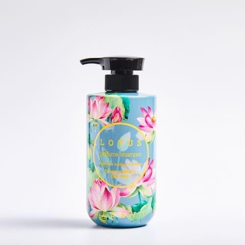 Lotus Scented Moisturizing Perfume Shampoo 500ml/16.9 fl.oz - Hydrating & Conditioning Hair Care for Dry & Damaged Hair - Perfect for Daily Use & Salon-Style Results at Home