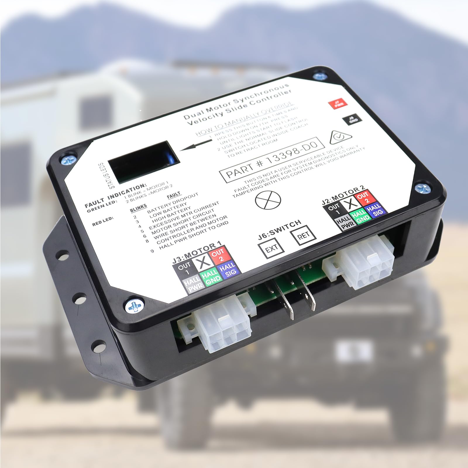 Dual Sync Slide Controller for RV Lippert In-Wall Slide-Out - V-Sync II Replacement for Smooth Operation