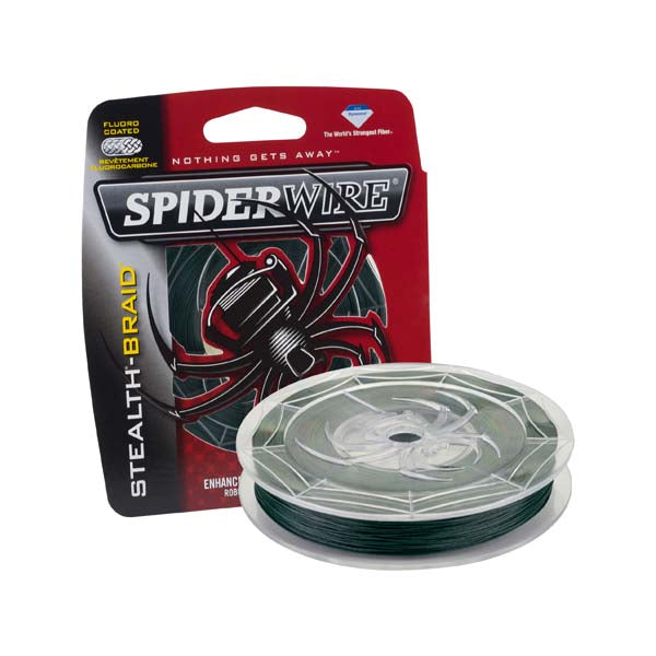 SpiderWire Stealth Braid Fishing Line - 300 Yard Spool - High Strength, Low Visibility - Perfect for Bass, Walleye & Saltwater Fishing