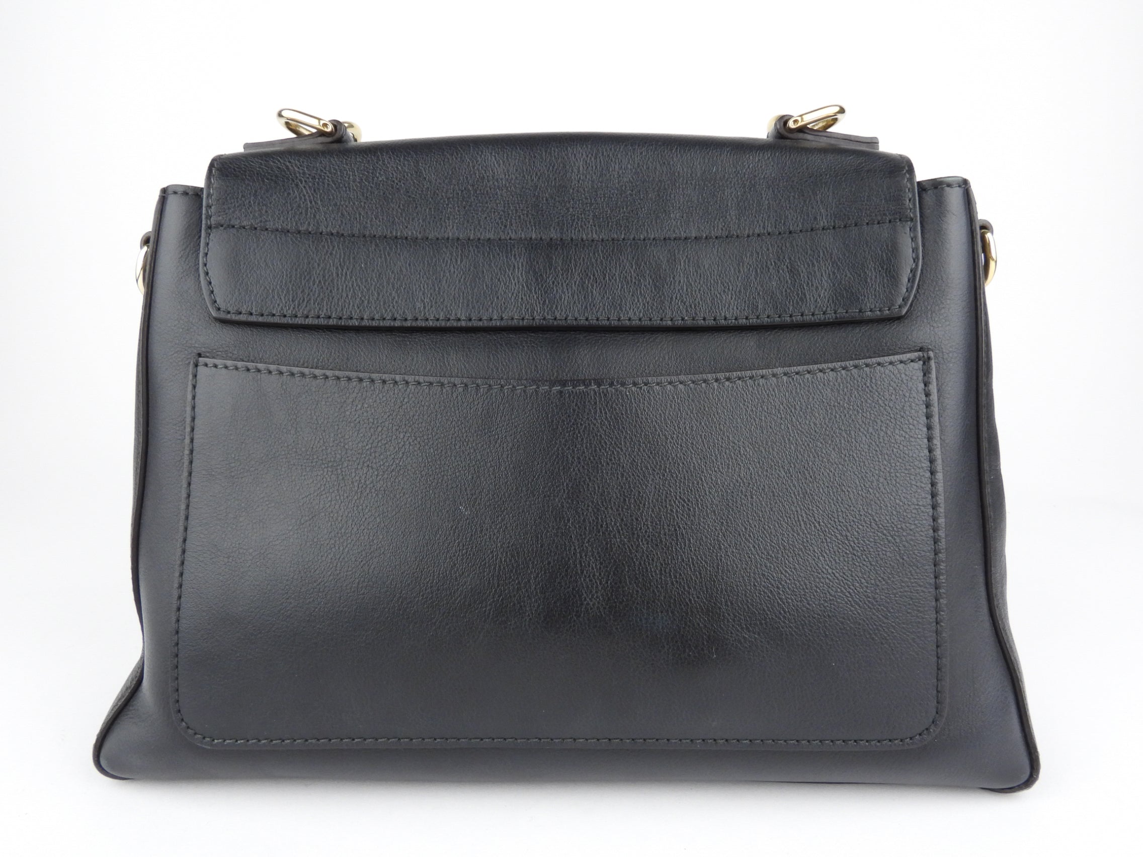 Chloe Black Leather Faye Day Two-Way Crossbody Shoulder Bag for Women | Luxury Designer Handbag for Work, Travel & Everyday Use