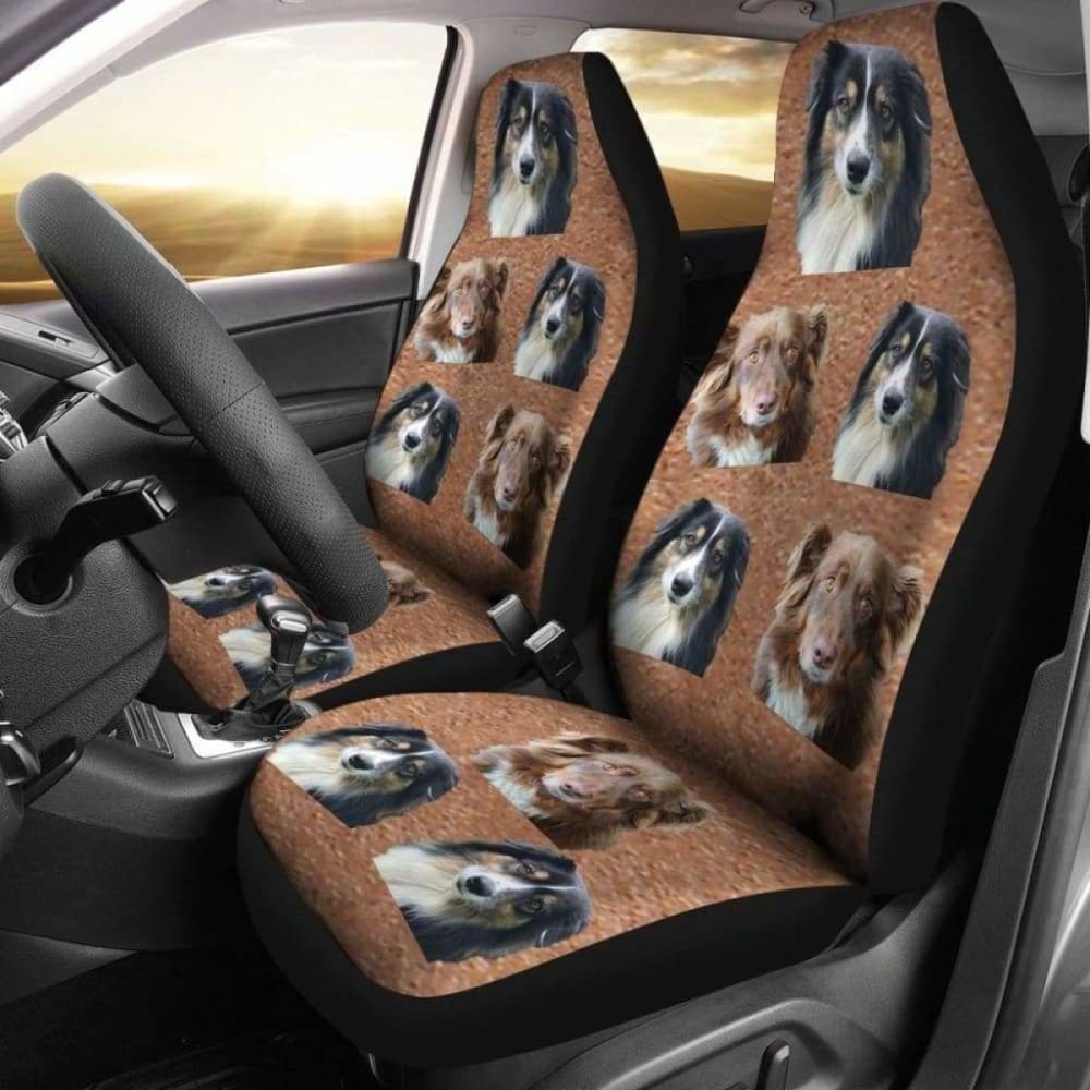 Premium Australian Shepherd Dog Car Seat Cover - Waterproof & Non-Slip Pet Seat Protector for Trucks, SUVs & Sedans - Perfect for Travel, Outdoor Adventures & Daily Commutes