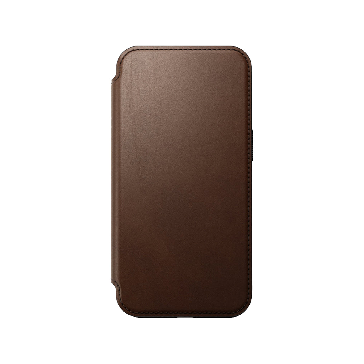 Premium Genuine Leather Folio Case for iPhone 15 - Slim Protective Cover with Card Slots (Brown) | Perfect for Business Professionals & Daily Commuters