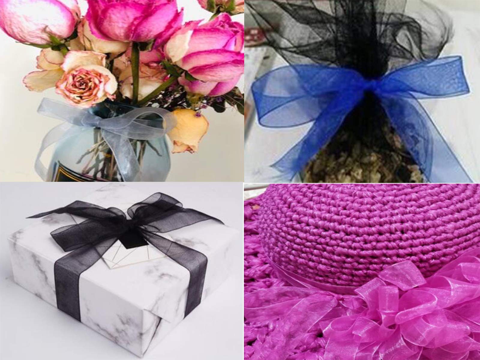 2 Inch Shimmer Sheer Organza Ribbon - 100 Yards (2 Rolls) Violet for Gift Wrapping, Wedding Decorations, DIY Crafts & Party Supplies | Elegant Floral Arrangement & Scrapbooking Ribbon