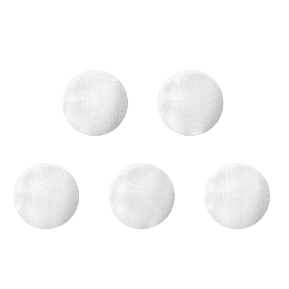 SOLUSTRE 5-Pack Reusable Silicone Steamer Liners for Air Fryer - 34cm Round Perforated Non-Stick Baking Mats, Steaming Baskets & Parchment Paper Alternative - Perfect for Air Frying, Steaming, Baking Healthy Meals & Meal Prep