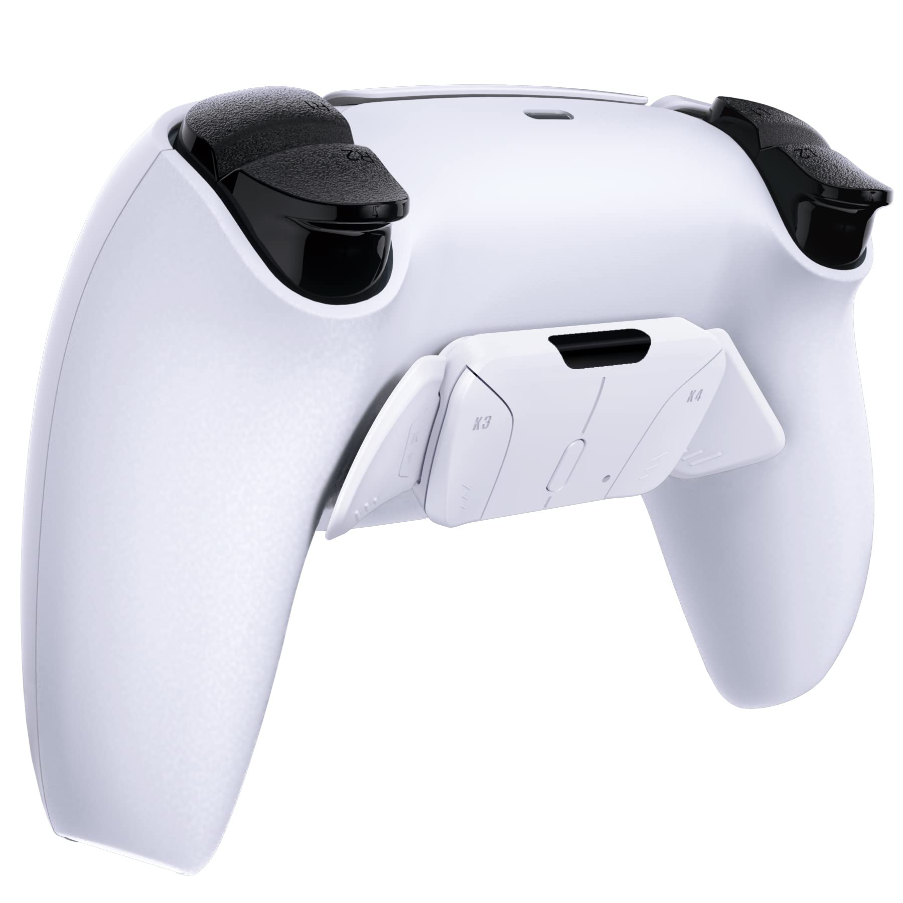 eXtremeRate K1 K2 K3 K4 Back Buttons for PS5 Controller - Replacement Rise4 Remap Kit (No Remap Board/Cables/Case) - Solid White - Perfect for FPS Gaming & Competitive Play