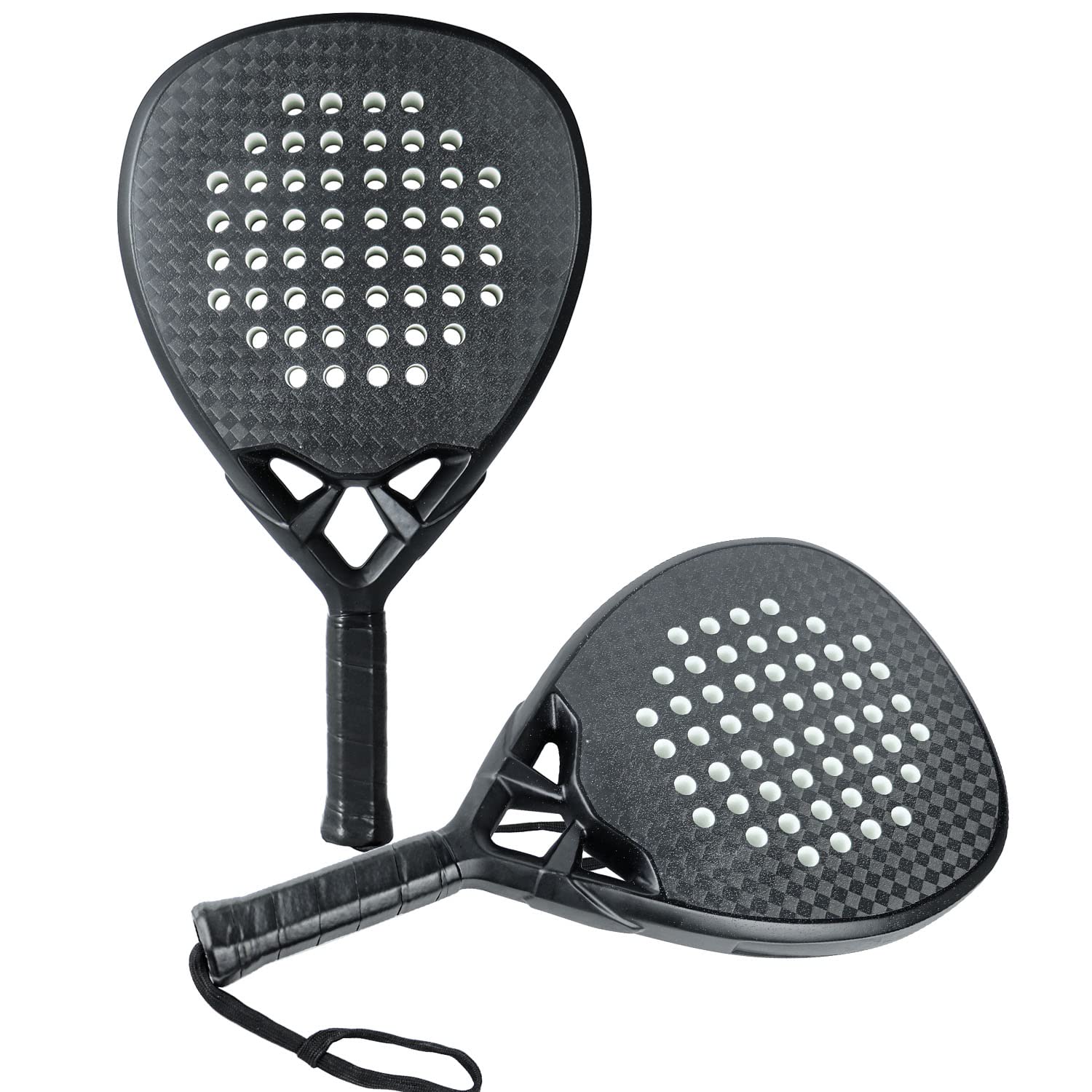 AMA Sport Padel Paddle Tennis Racket - Carbon Fiber Pop Tennis Paddle for Paddleball (3K, 12K, 18K, Full Carbon) - Perfect for Outdoor & Indoor Court Games, Beach Tennis, and Recreational Play