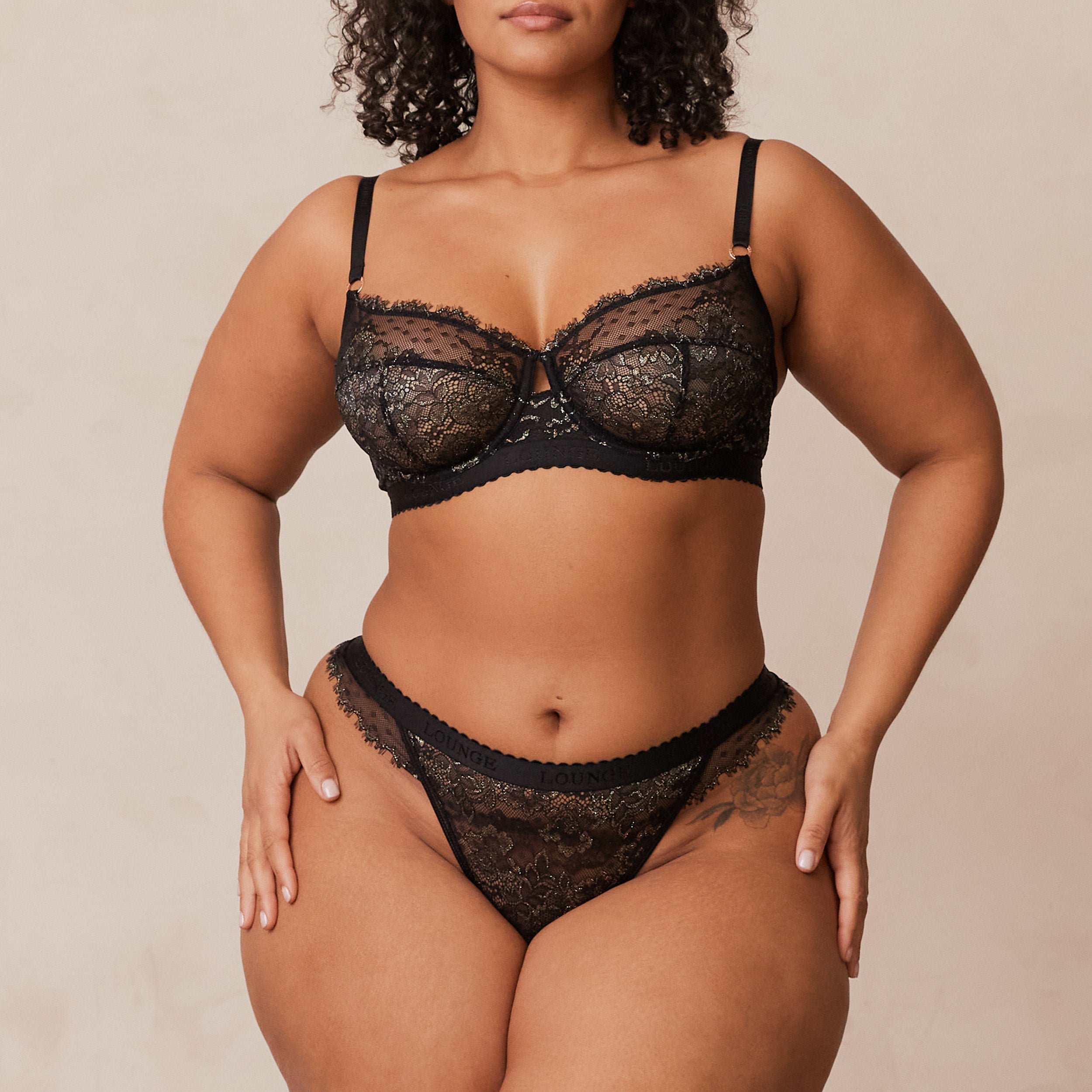 Desire Balcony Bra - Black Lace Underwire Push Up Bra for Women - Perfect for Everyday Wear, Date Nights & Special Occasions