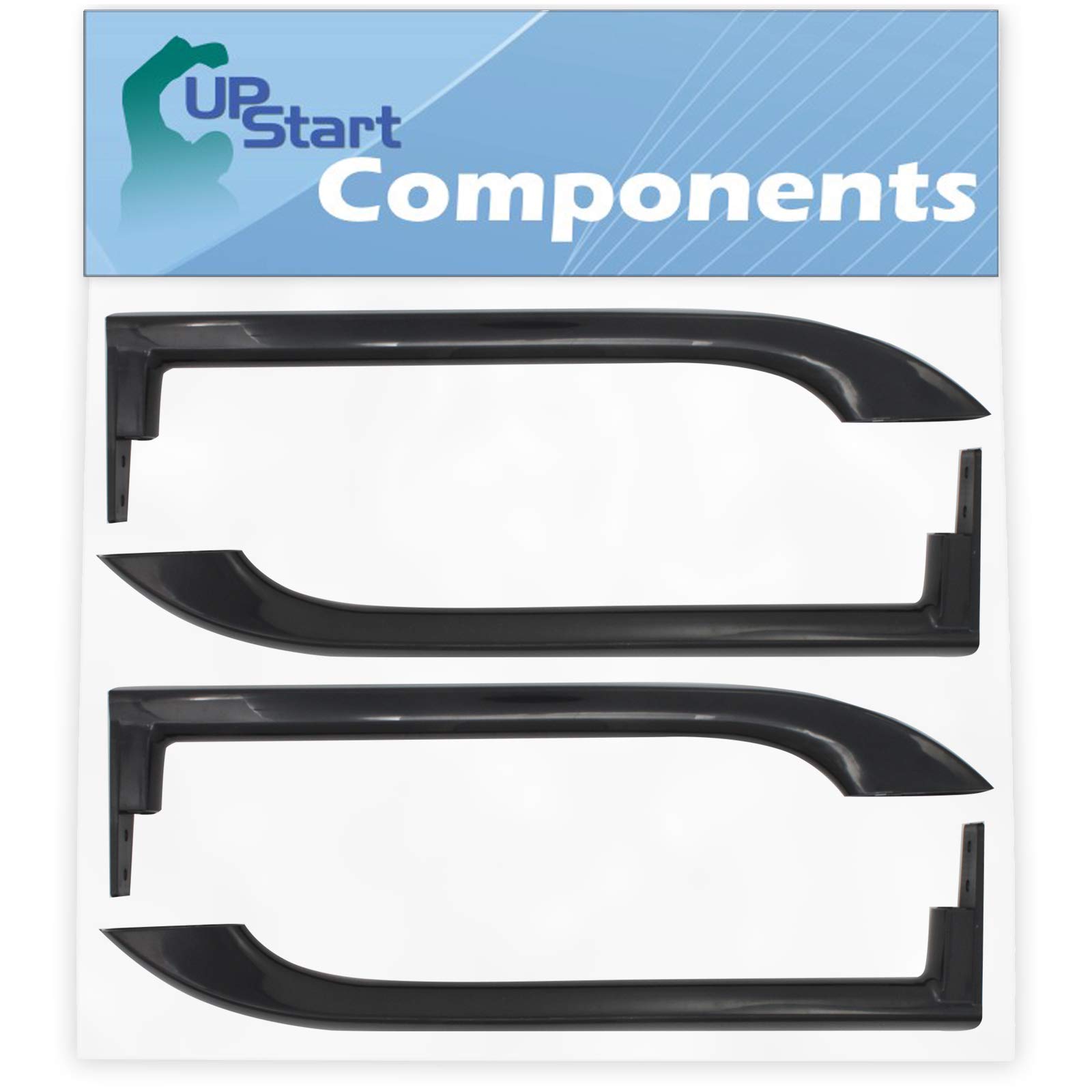 2-Pack Frigidaire FFTR1814QS6B Refrigerator Door Handle Replacement - Compatible with 5304506471 Black Door Handle - UpStart Components Brand - Perfect for DIY Home Appliance Repair and Maintenance