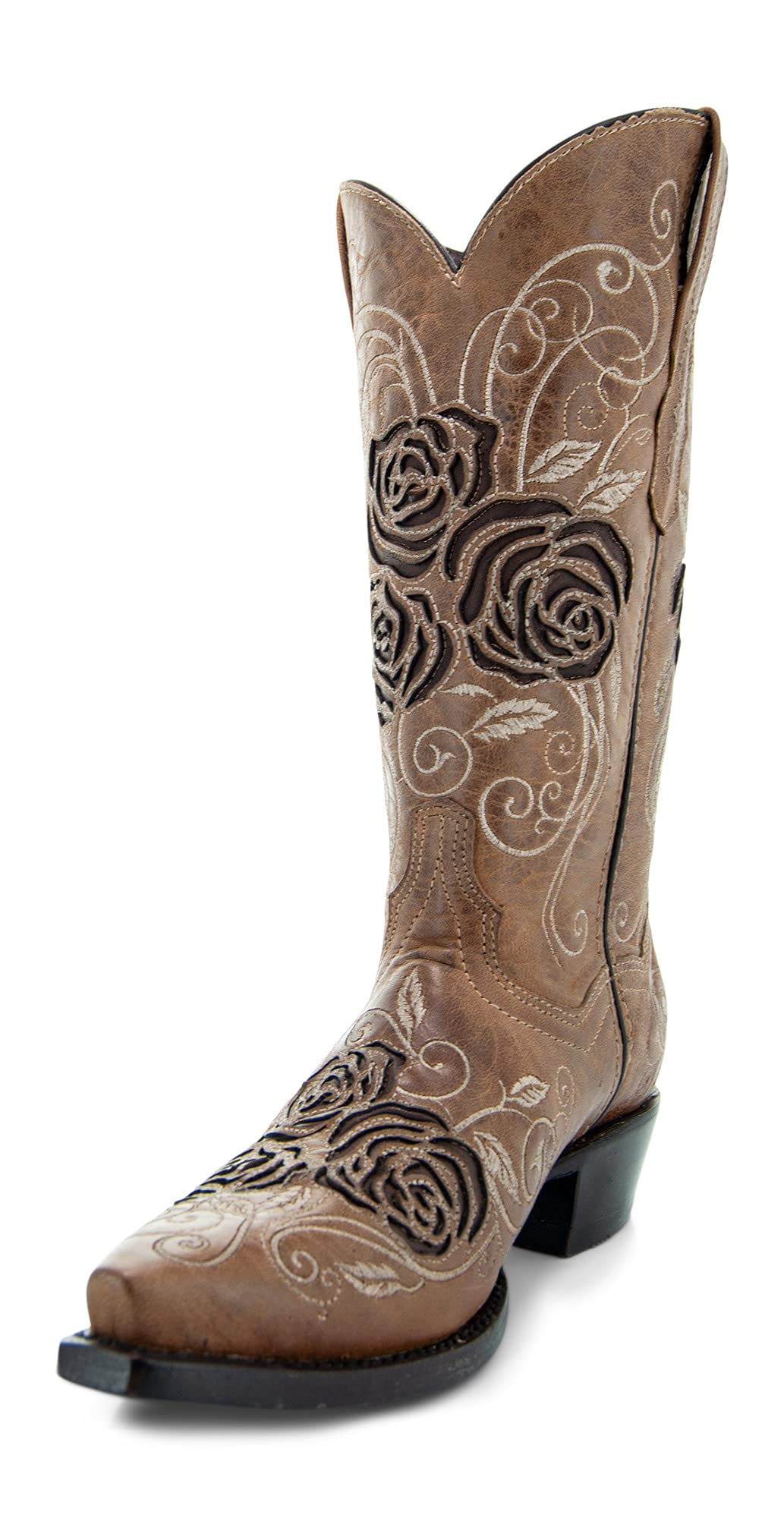 Soto Boots Turquoise Rose Country Cowgirl Boots for Women - Western Style Ankle Boots M50032 | Perfect for Rodeo, Line Dancing & Country Fashion