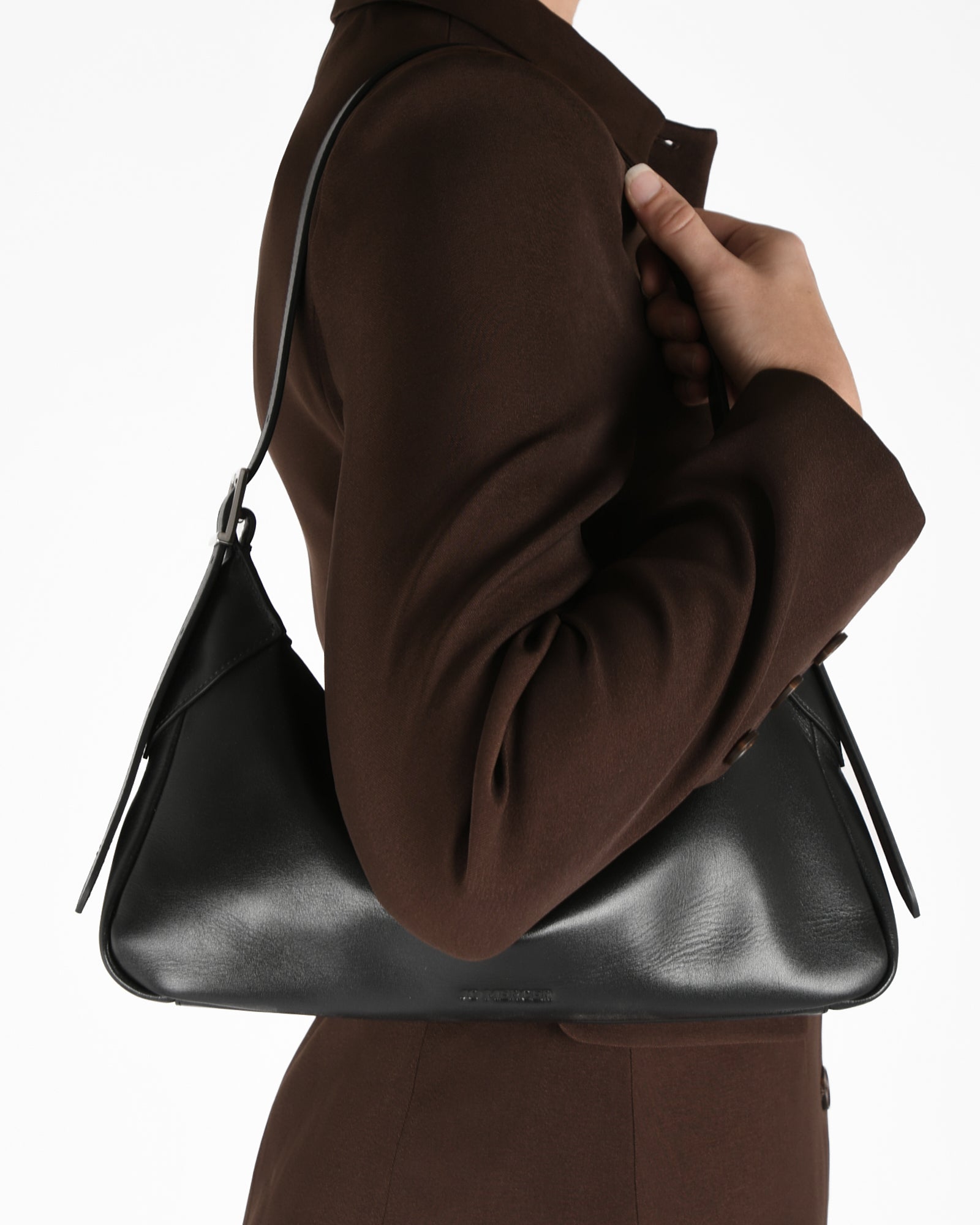 FLORENCE Black Leather Shoulder Bag for Women - Stylish & Durable Crossbody Purse - Perfect for Work, Travel & Everyday Use