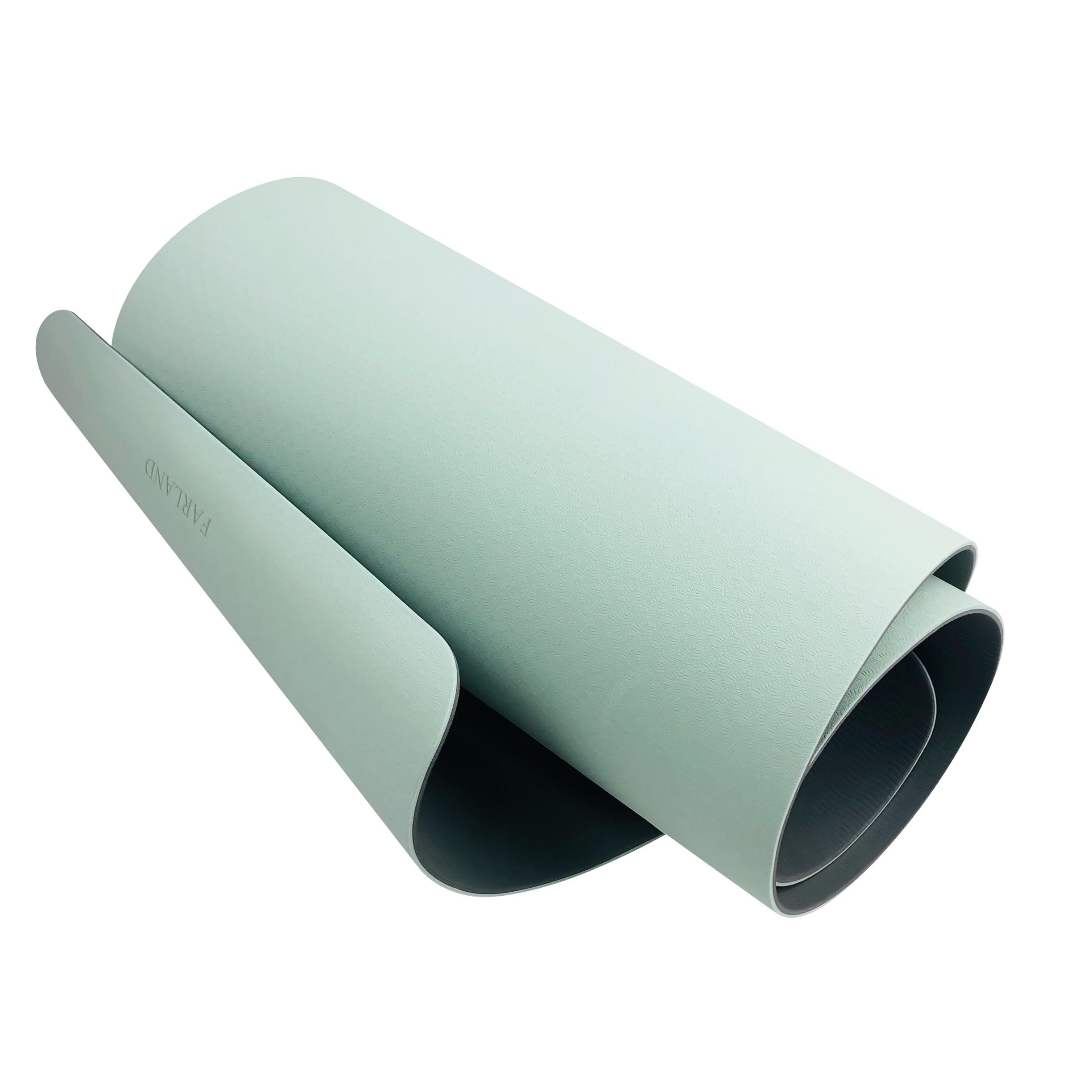 FARLAND Premium Non-Slip Yoga Mat - Eco-Friendly TPE Exercise Mat with Carrying Strap for Home & Gym, Anti-Tear Hot Pilates & Fitness Workout Mat (Green) - Perfect for Yoga, Pilates, Home Workouts and Gym Training