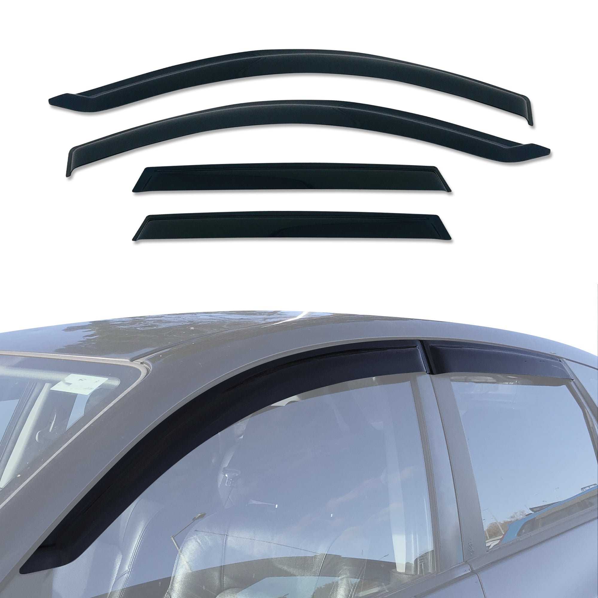 Weather Shields for Mazda 3 BK Series Hatchback 5-Door 2004-2009 - Rain Guards & Window Deflectors for All-Weather Protection & Style