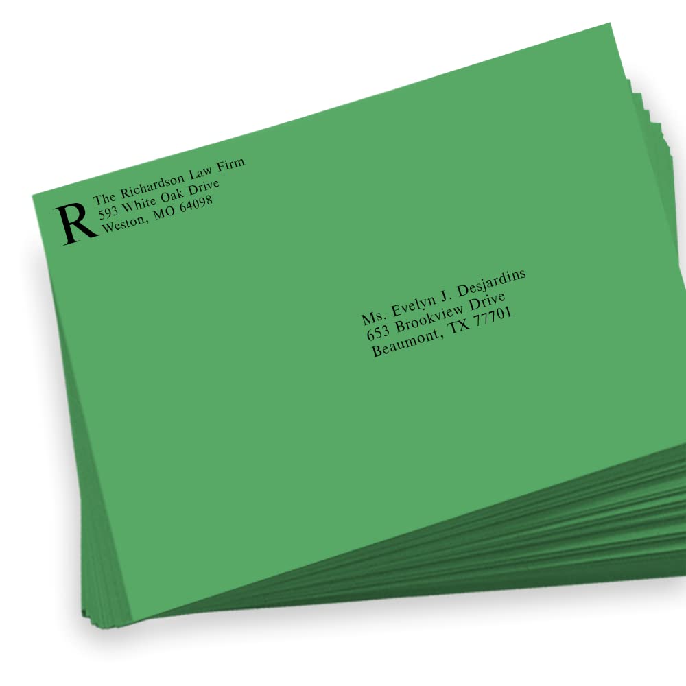 LUXPaper 9 x 12 Booklet Envelopes | Holiday Green | 80lb. Text Weight | Pack of 500 | Perfect for Greeting Cards, Wedding Invitations & Business Mailings