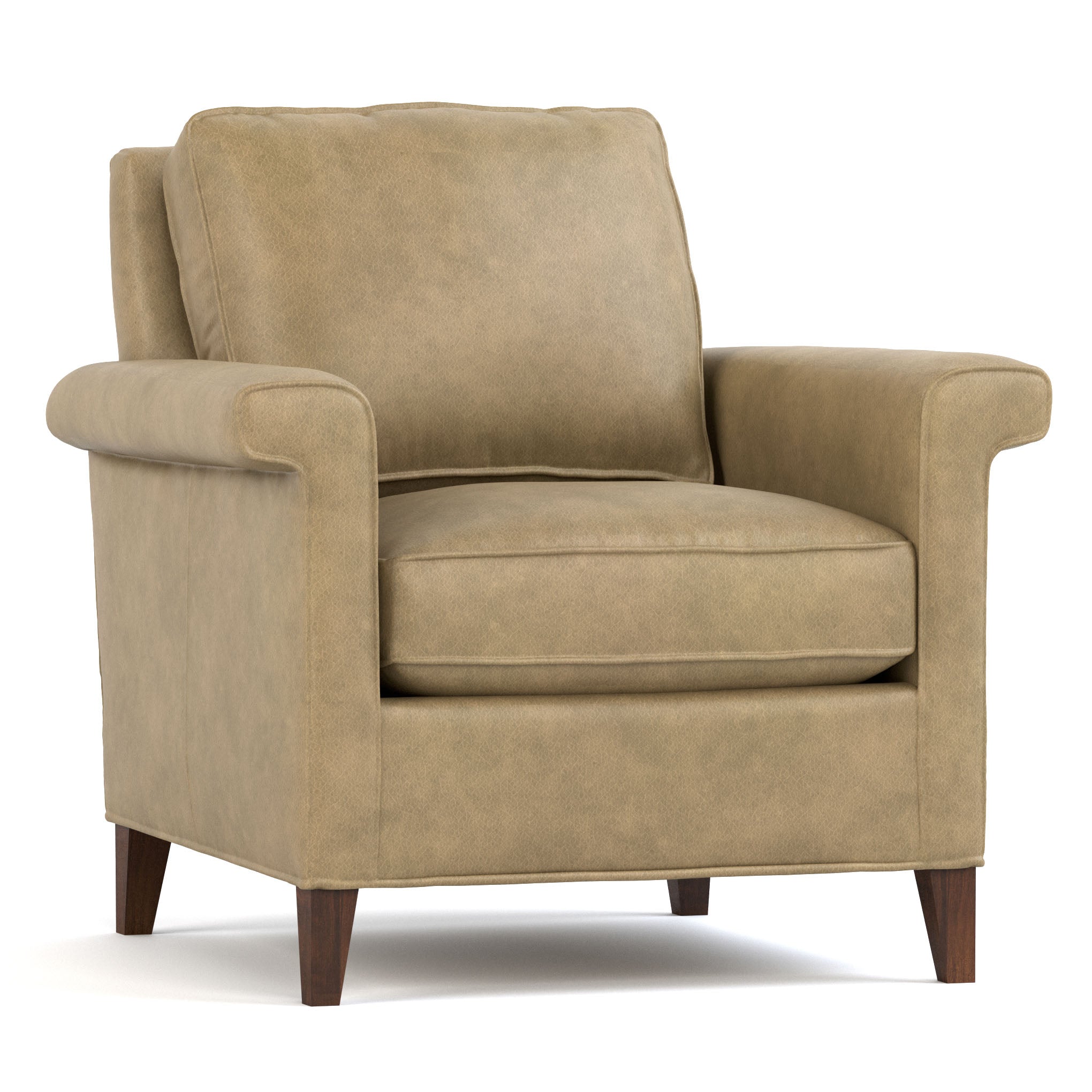 Belleville Chair - Modern Accent Chair for Living Room, Bedroom & Office - Comfortable Upholstered Armchair with Sturdy Metal Legs - Perfect for Relaxing, Reading & Decorating Small Spaces